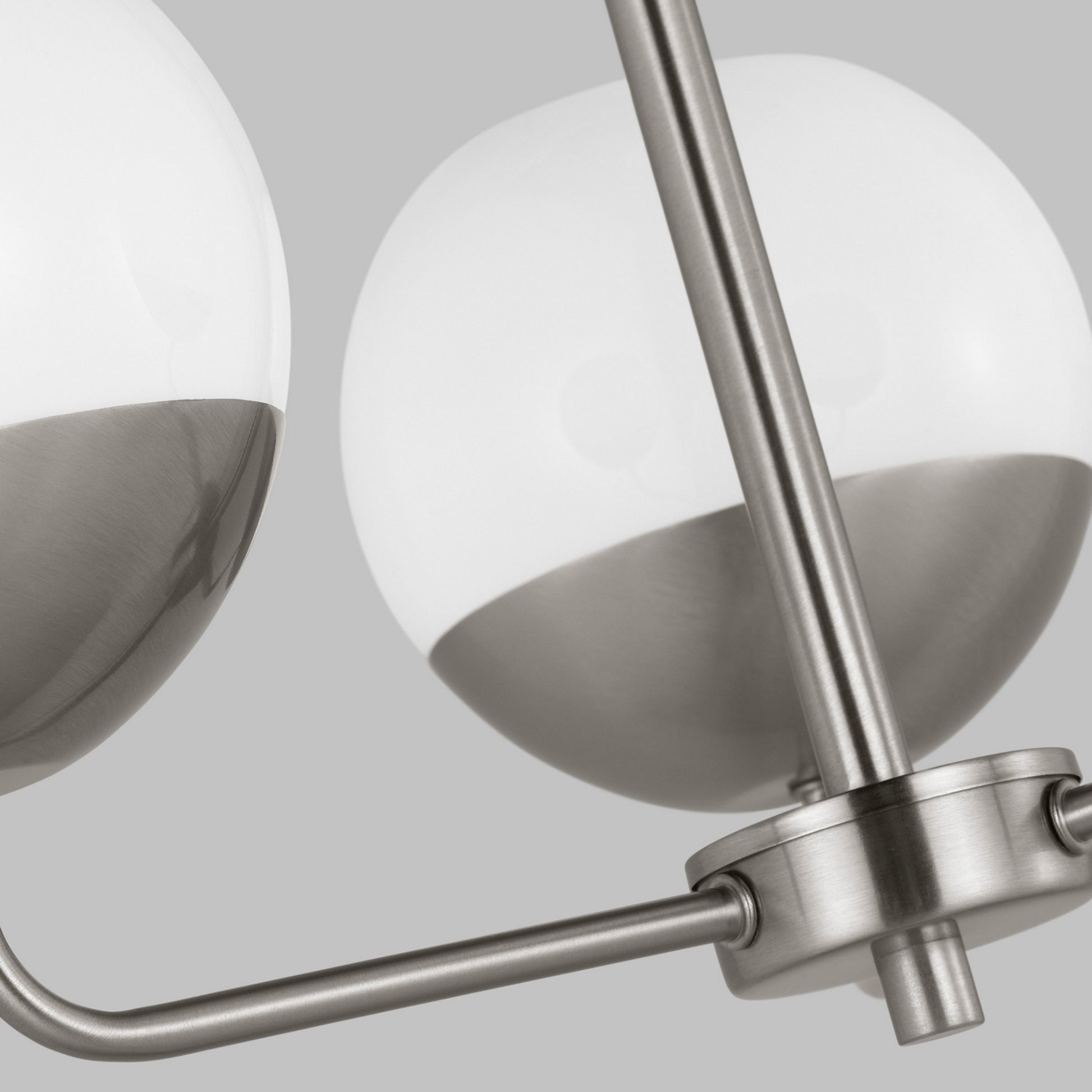 Alvin 20" 3-Light Chandelier, Brushed Nickel Finish - Bees Lighting