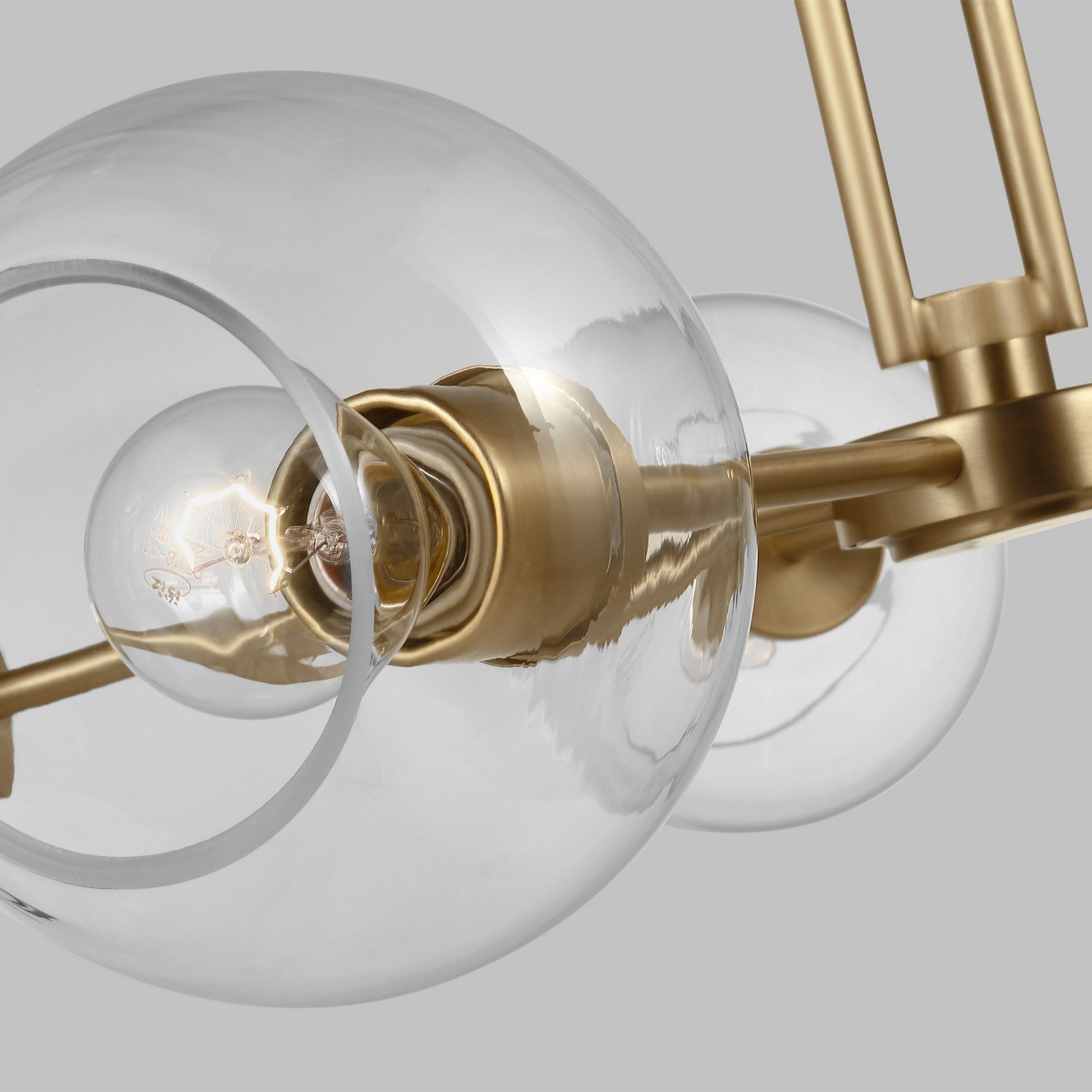 Codyn 34" 5-Light Large Chandelier, Satin Brass Finish - Bees Lighting