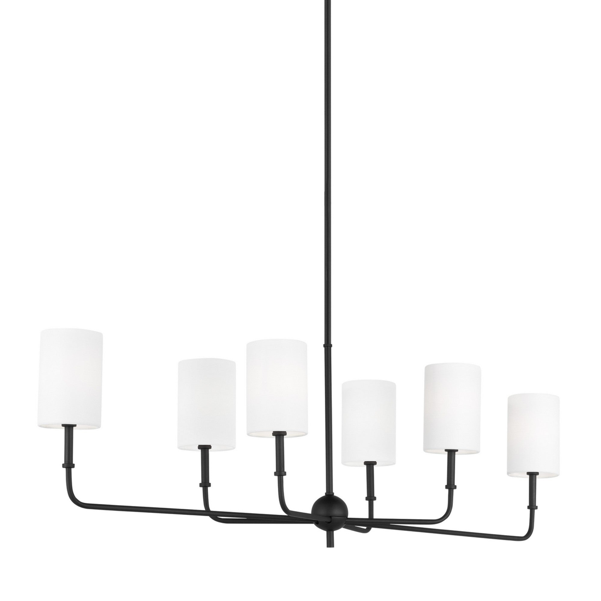 Foxdale 6 Lights Chandelier Black finish - Bees Lighting