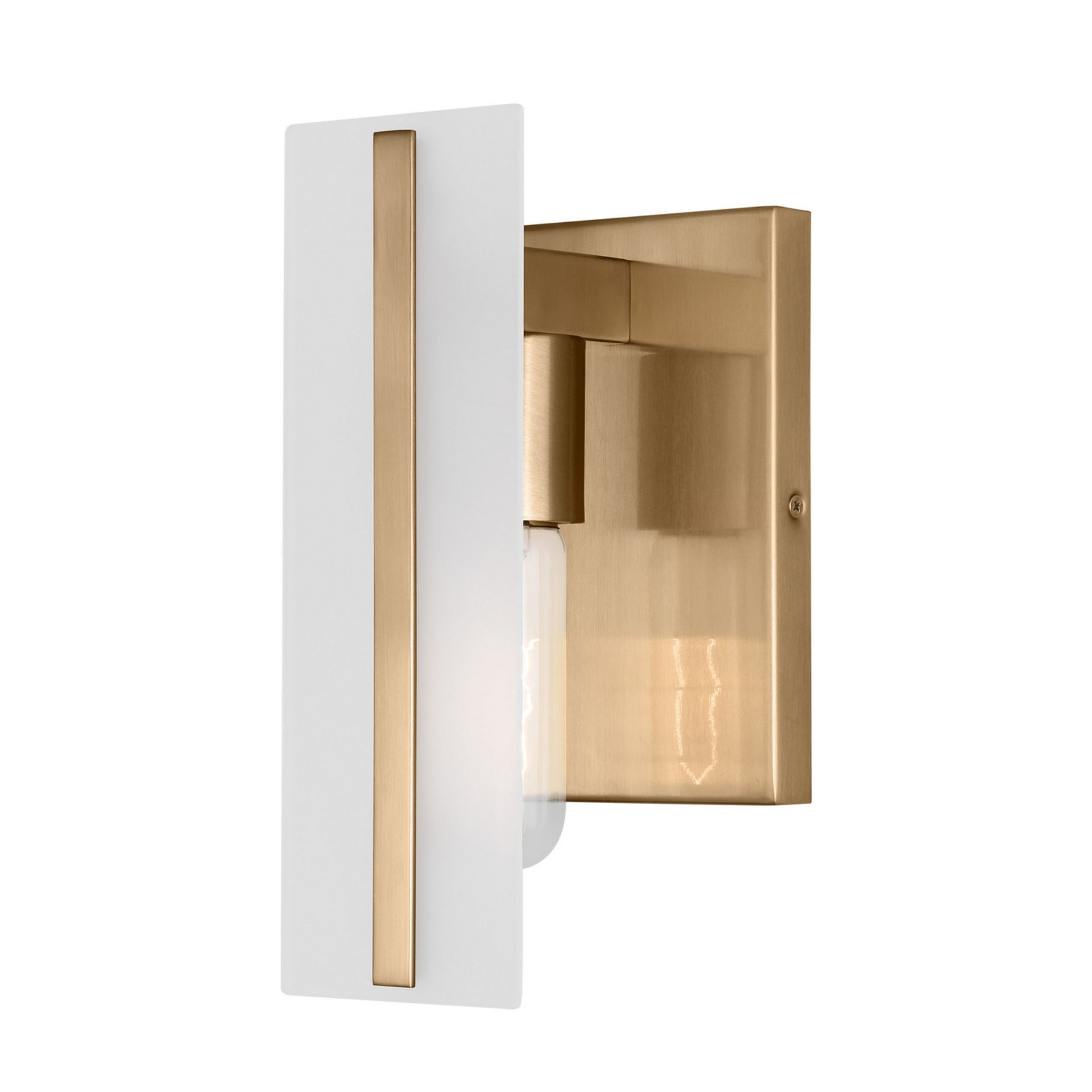 Dex 10" Bath Sconce, Satin Brass Finish - Bees Lighting