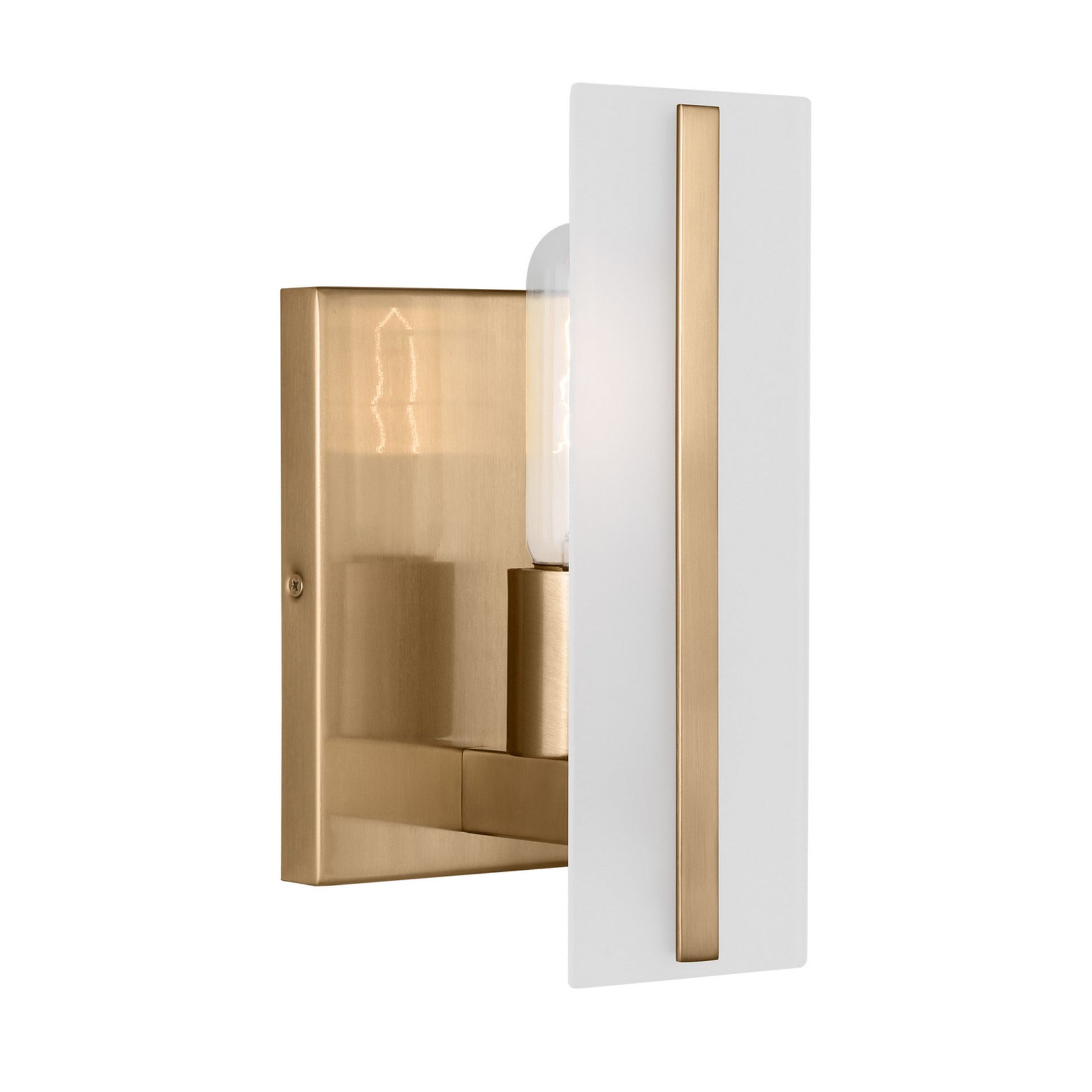 Dex 10" LED Bath Sconce, Satin Brass Finish - Bees Lighting