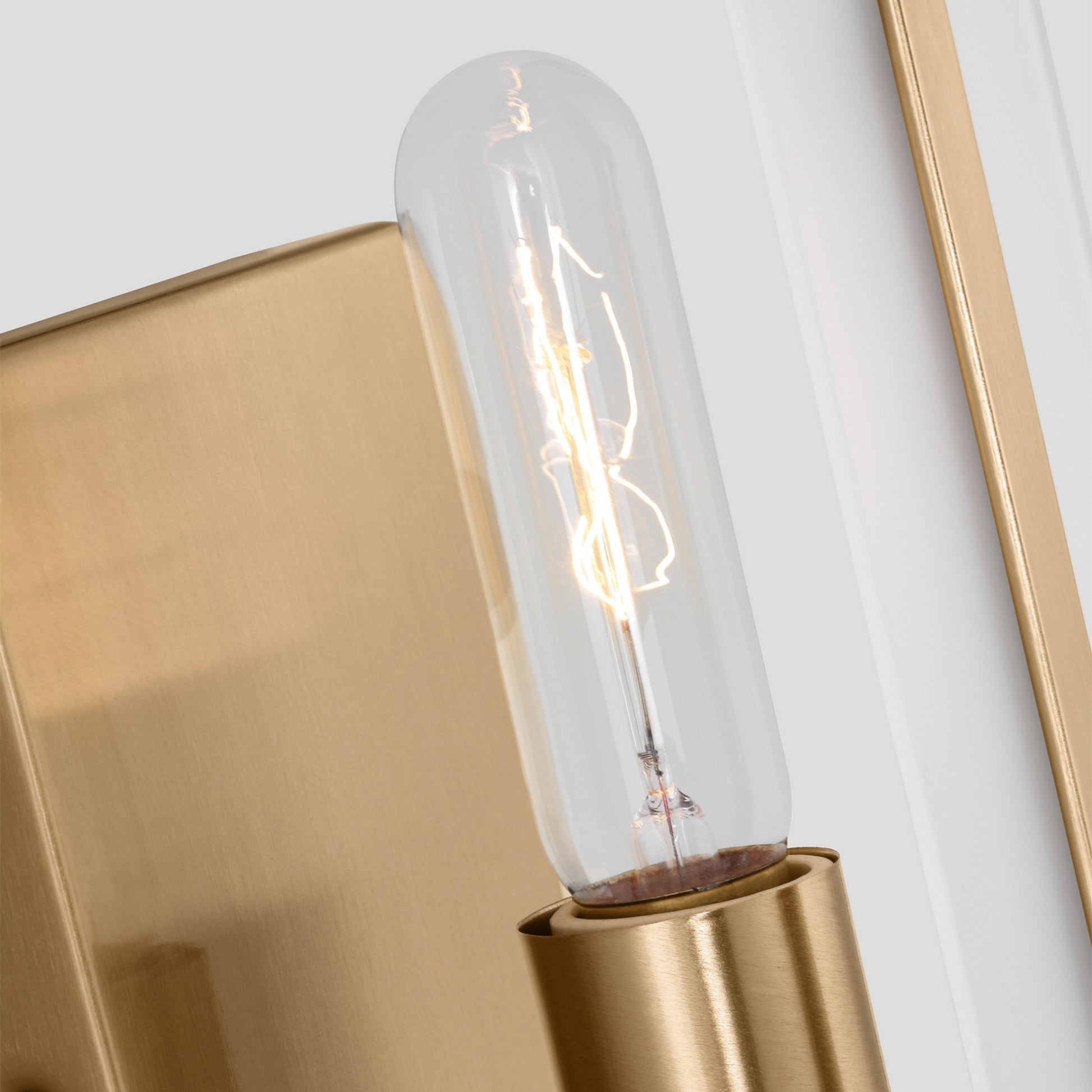 Dex 10" LED Bath Sconce, Satin Brass Finish - Bees Lighting