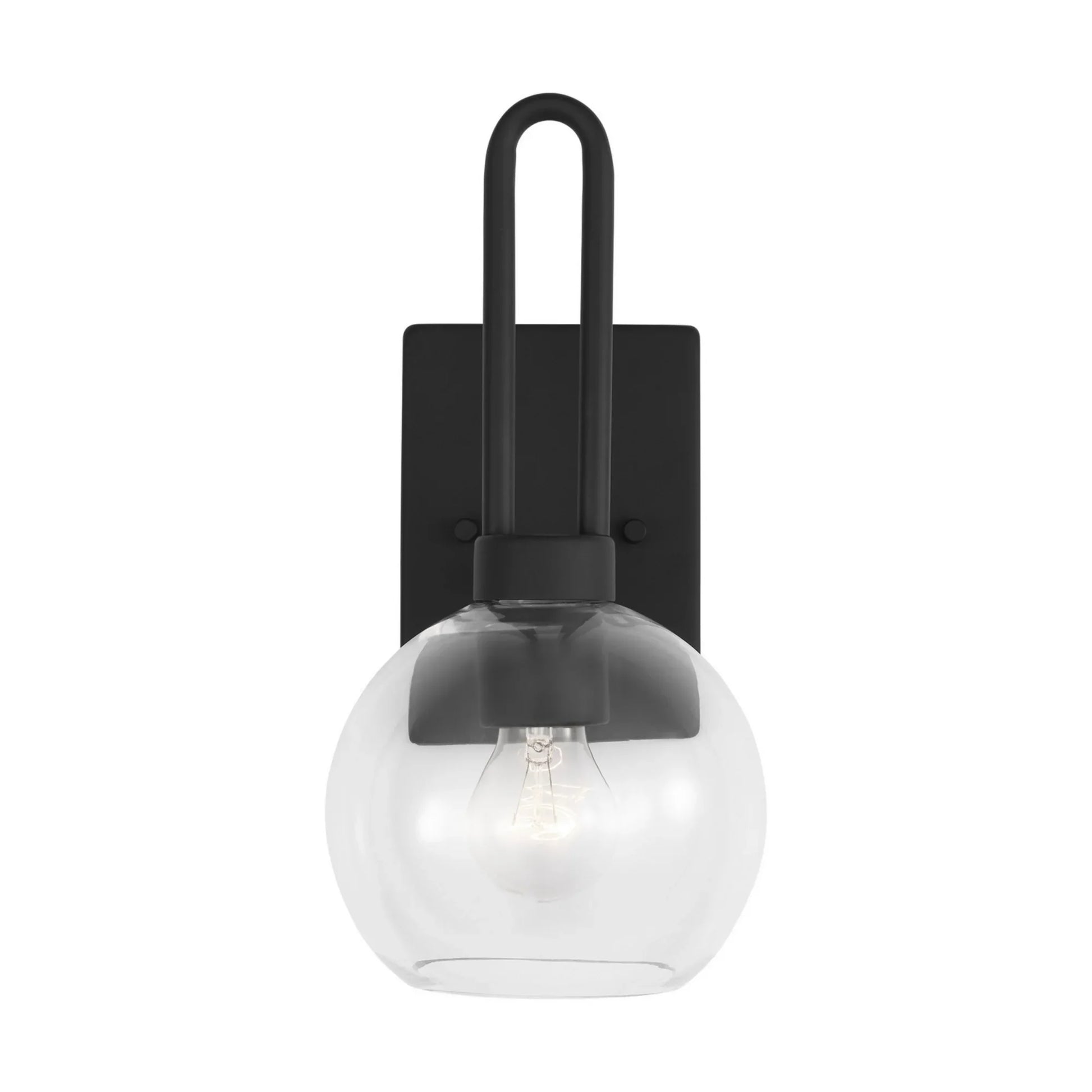 Codyn 14" Bath Wall Sconce, Midnight Black Finish - Bees Lighting