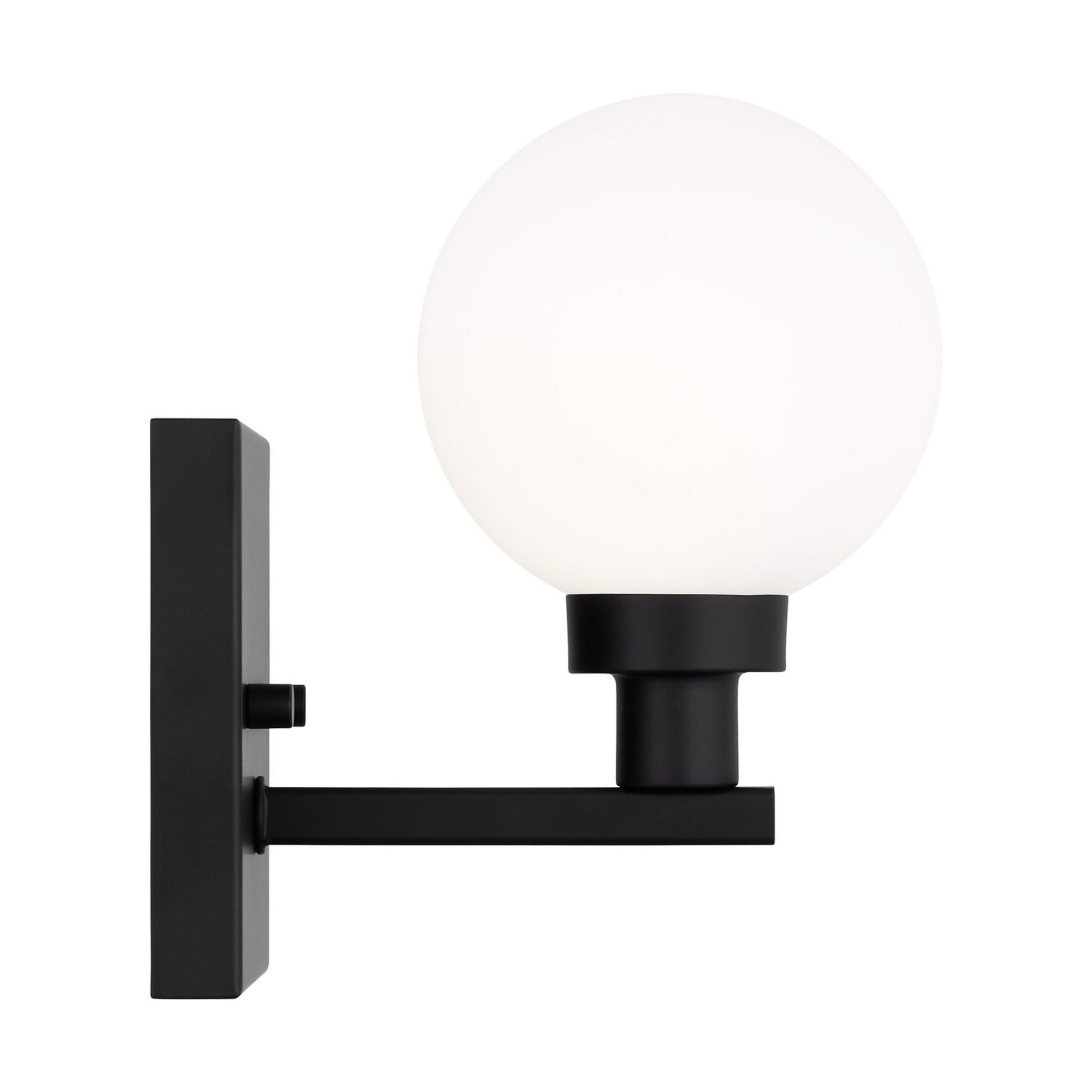 Clybourn 8" Bath Wall Sconce, Midnight Black Finish - Bees Lighting