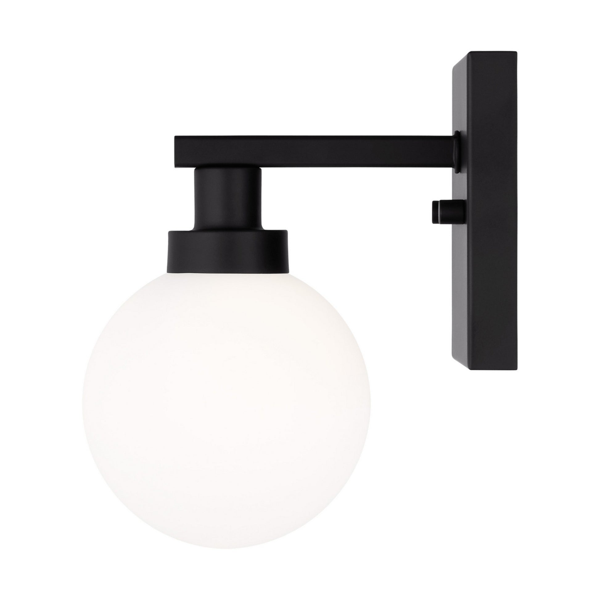 Clybourn 8" Bath Wall Sconce, Midnight Black Finish - Bees Lighting