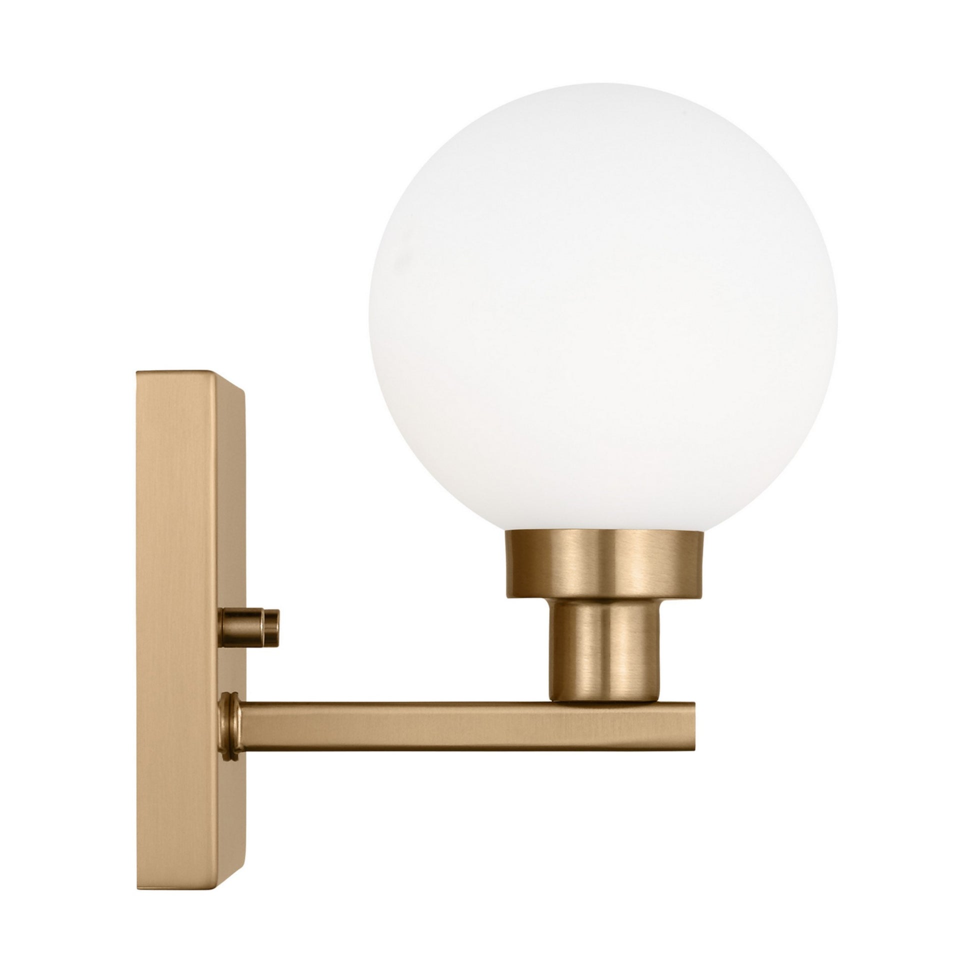 Clybourn 8" Bath Wall Sconce, Satin Brass Finish - Bees Lighting