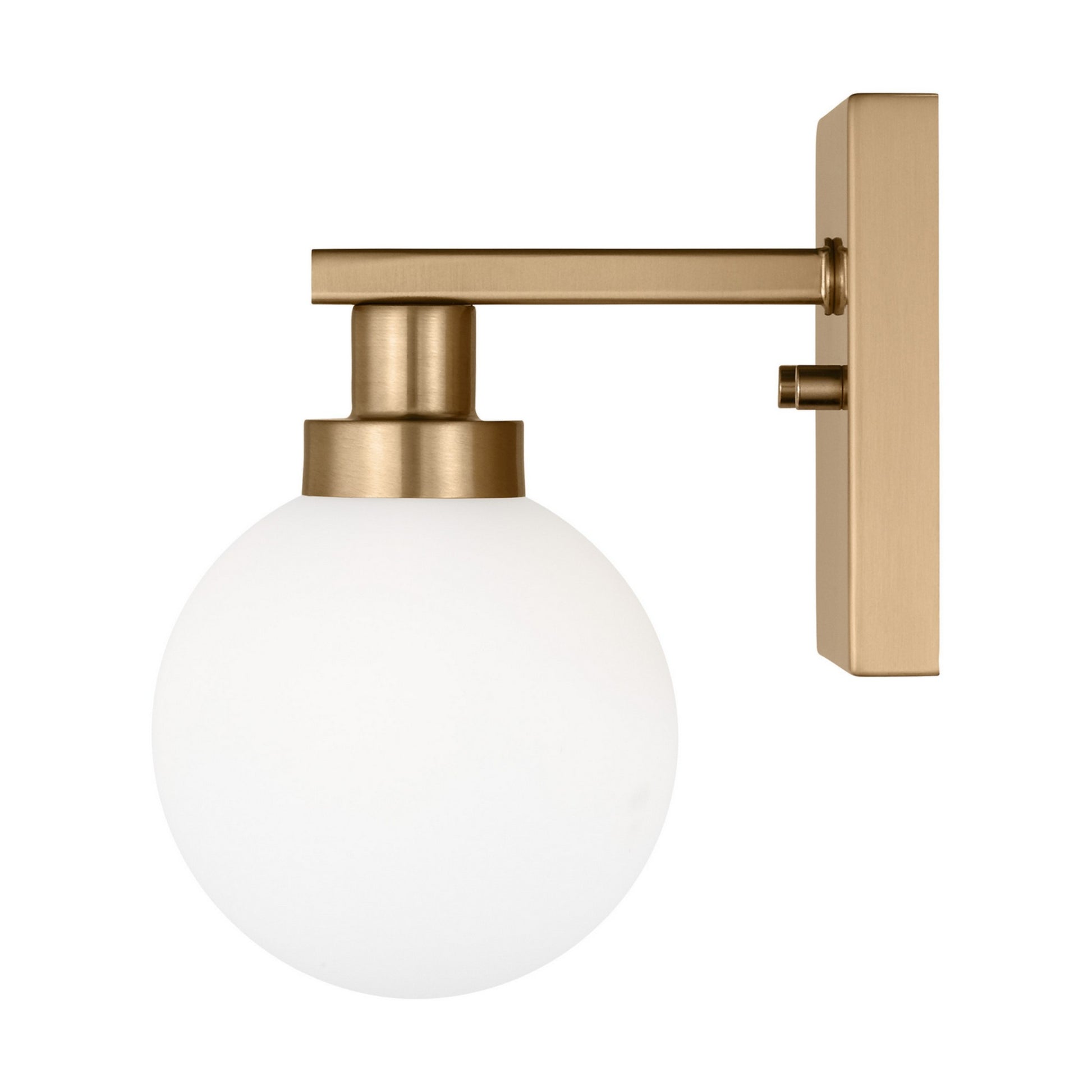 Clybourn 8" Bath Wall Sconce, Satin Brass Finish - Bees Lighting