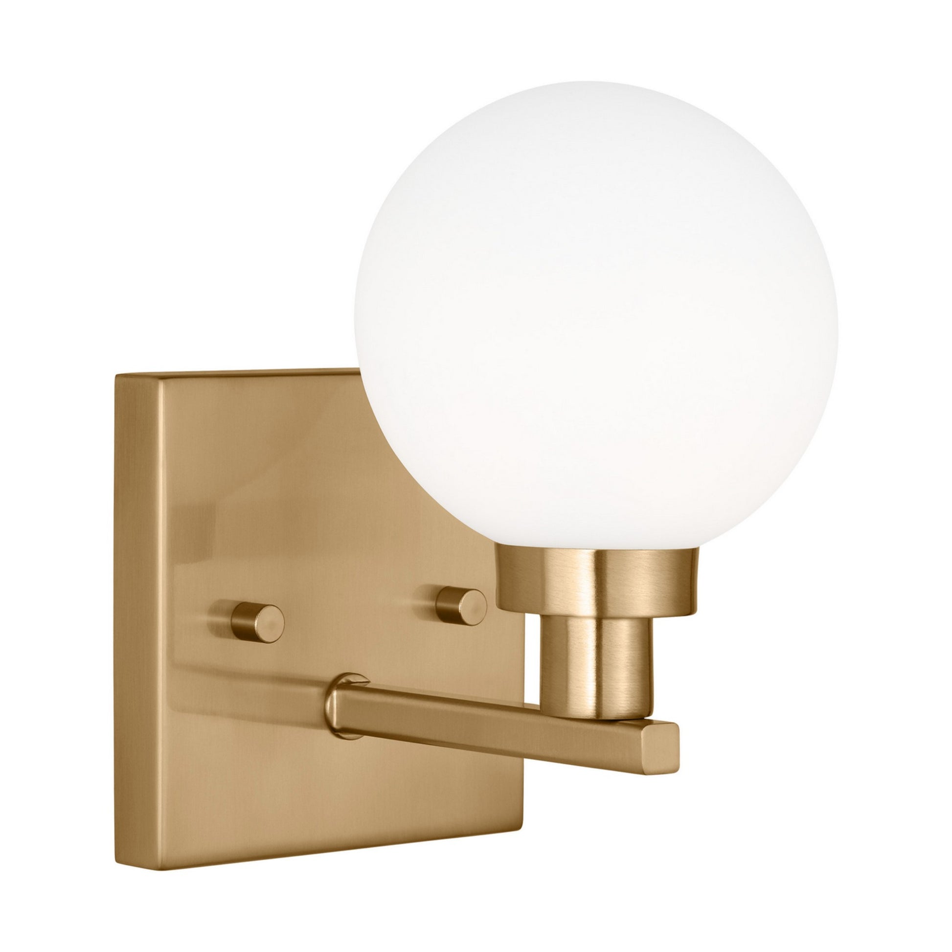 Clybourn 8" Bath Wall Sconce, Satin Brass Finish - Bees Lighting