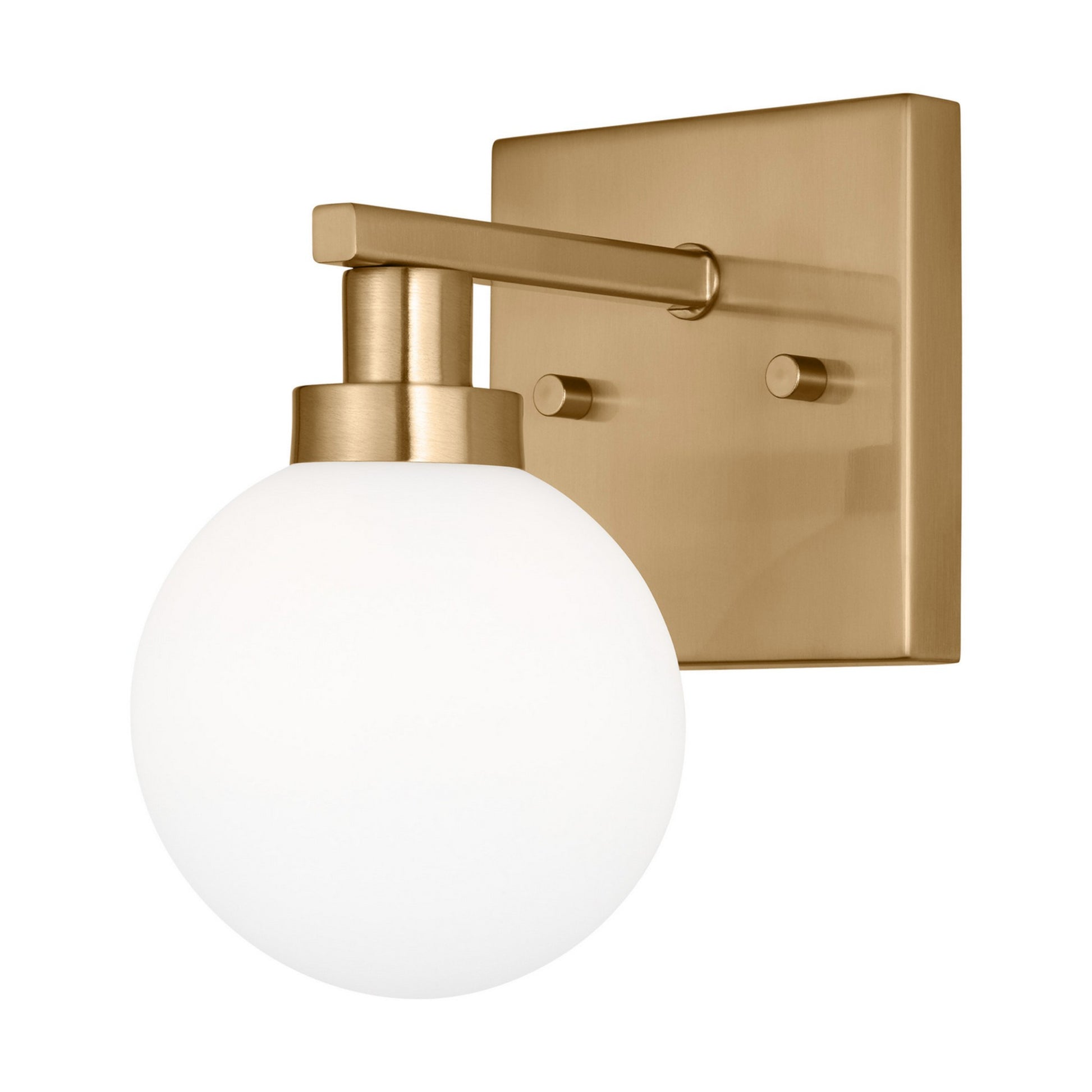 Clybourn 8" Bath Wall Sconce, Satin Brass Finish - Bees Lighting