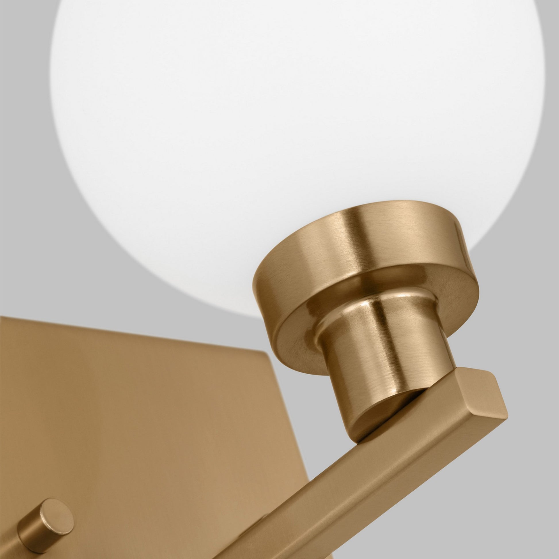 Clybourn 8" Bath Wall Sconce, Satin Brass Finish - Bees Lighting