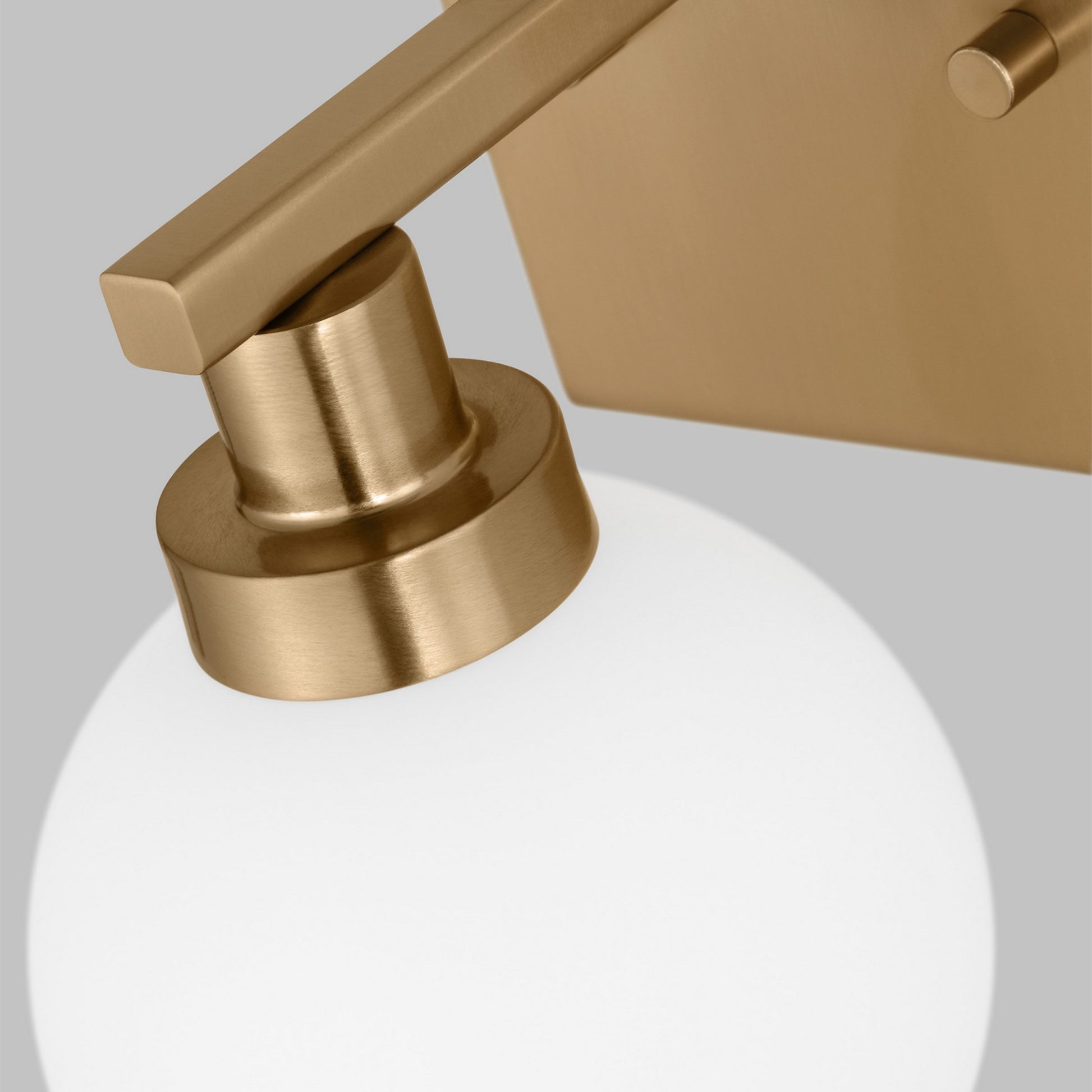 Clybourn 8" Bath Wall Sconce, Satin Brass Finish - Bees Lighting