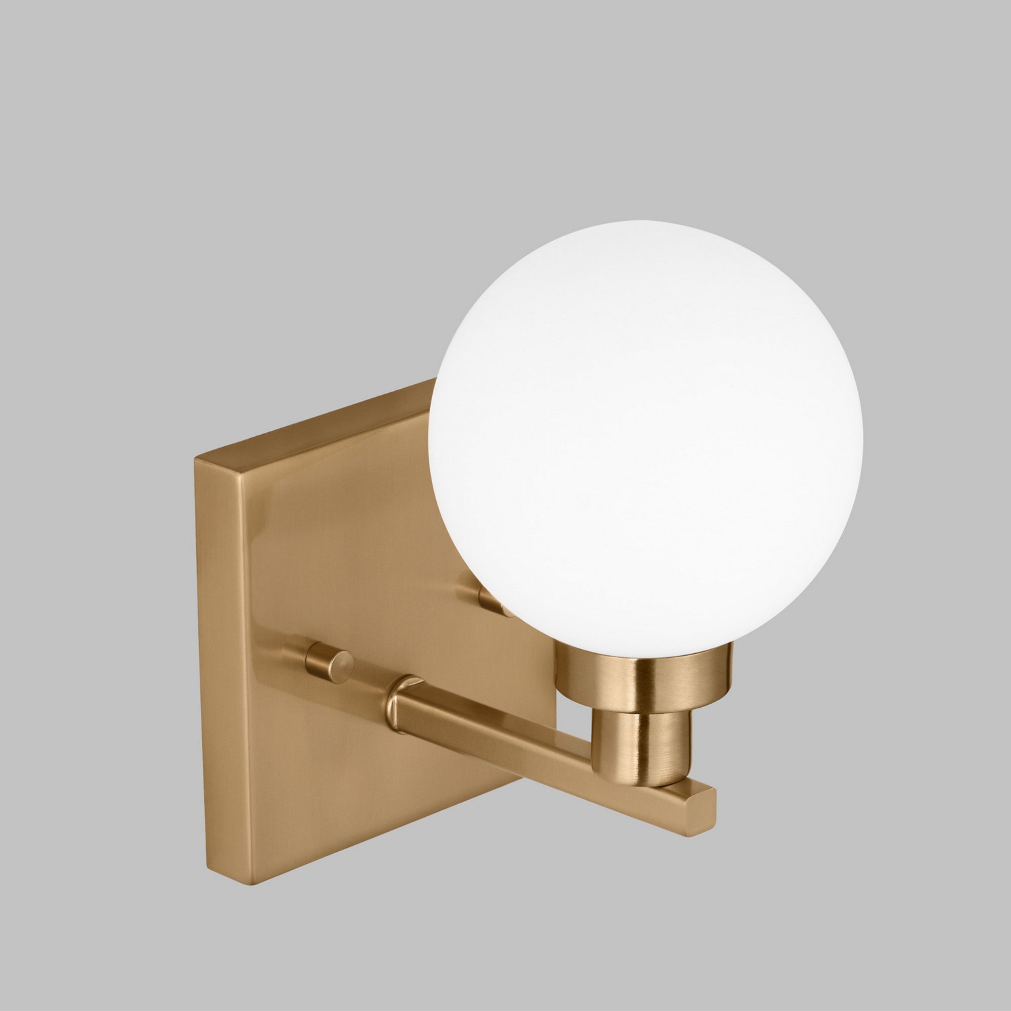Clybourn 8" Bath Wall Sconce, Satin Brass Finish - Bees Lighting