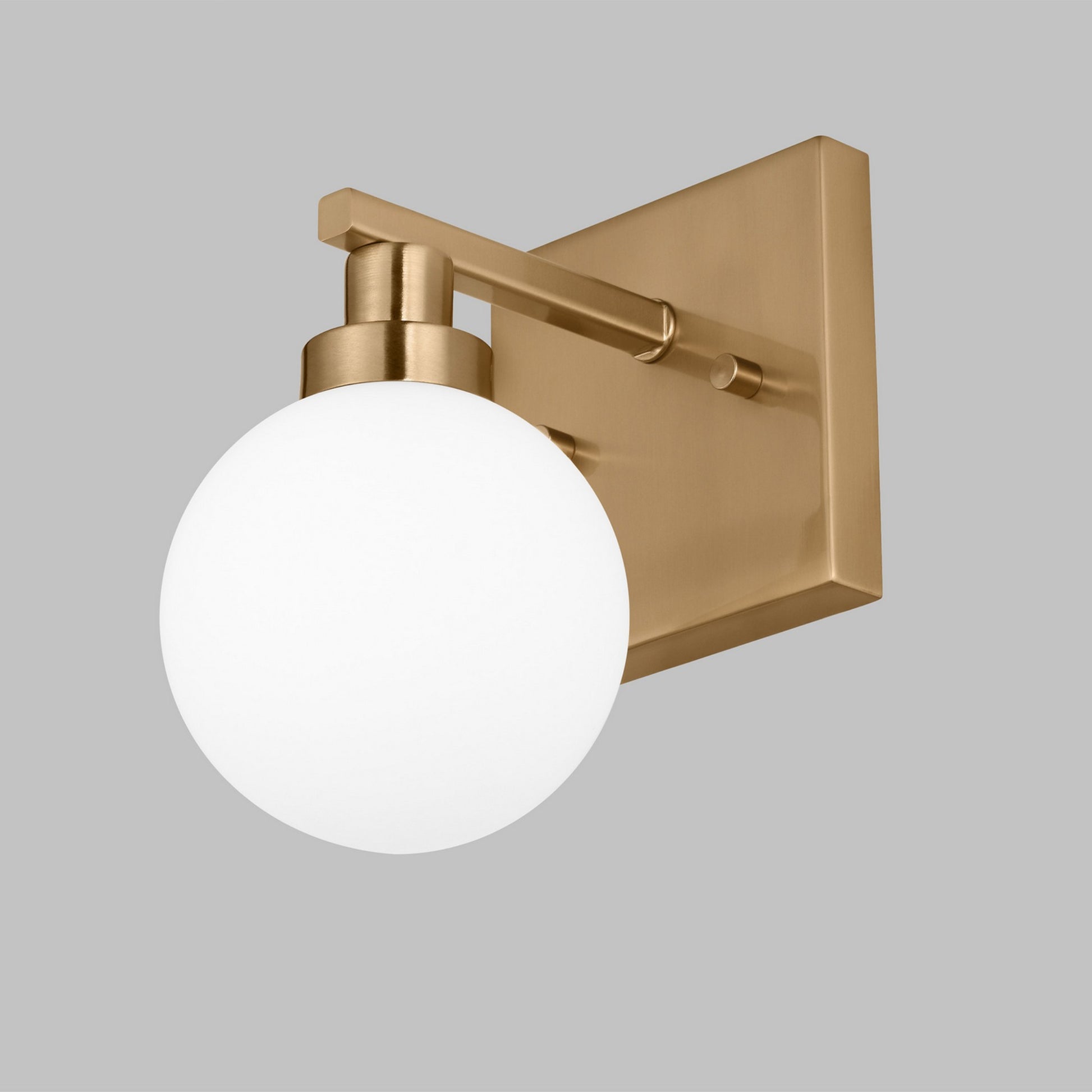 Clybourn 8" Bath Wall Sconce, Satin Brass Finish - Bees Lighting