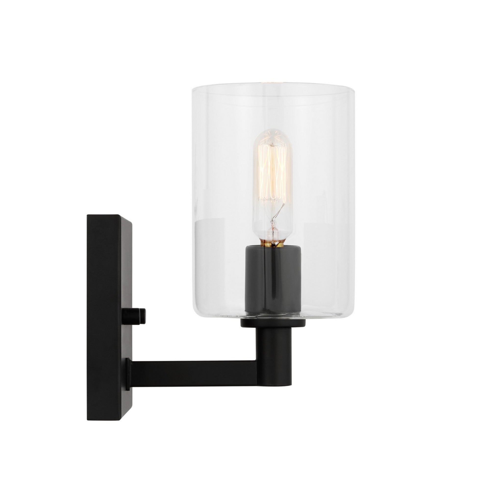 Fullton 8" Bath Sconce, Midnight Black Finish - Bees Lighting