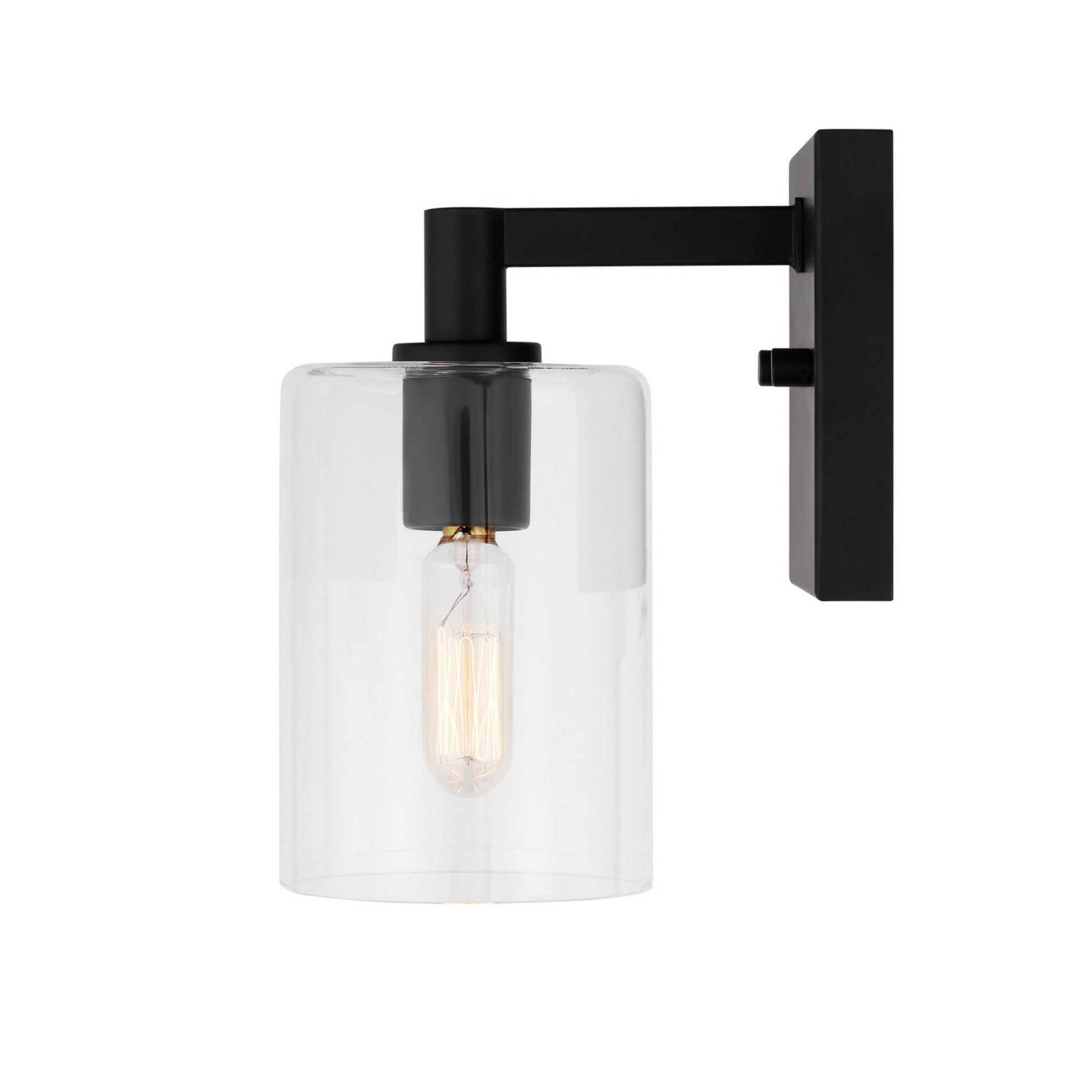 Fullton 8" Bath Sconce, Midnight Black Finish - Bees Lighting