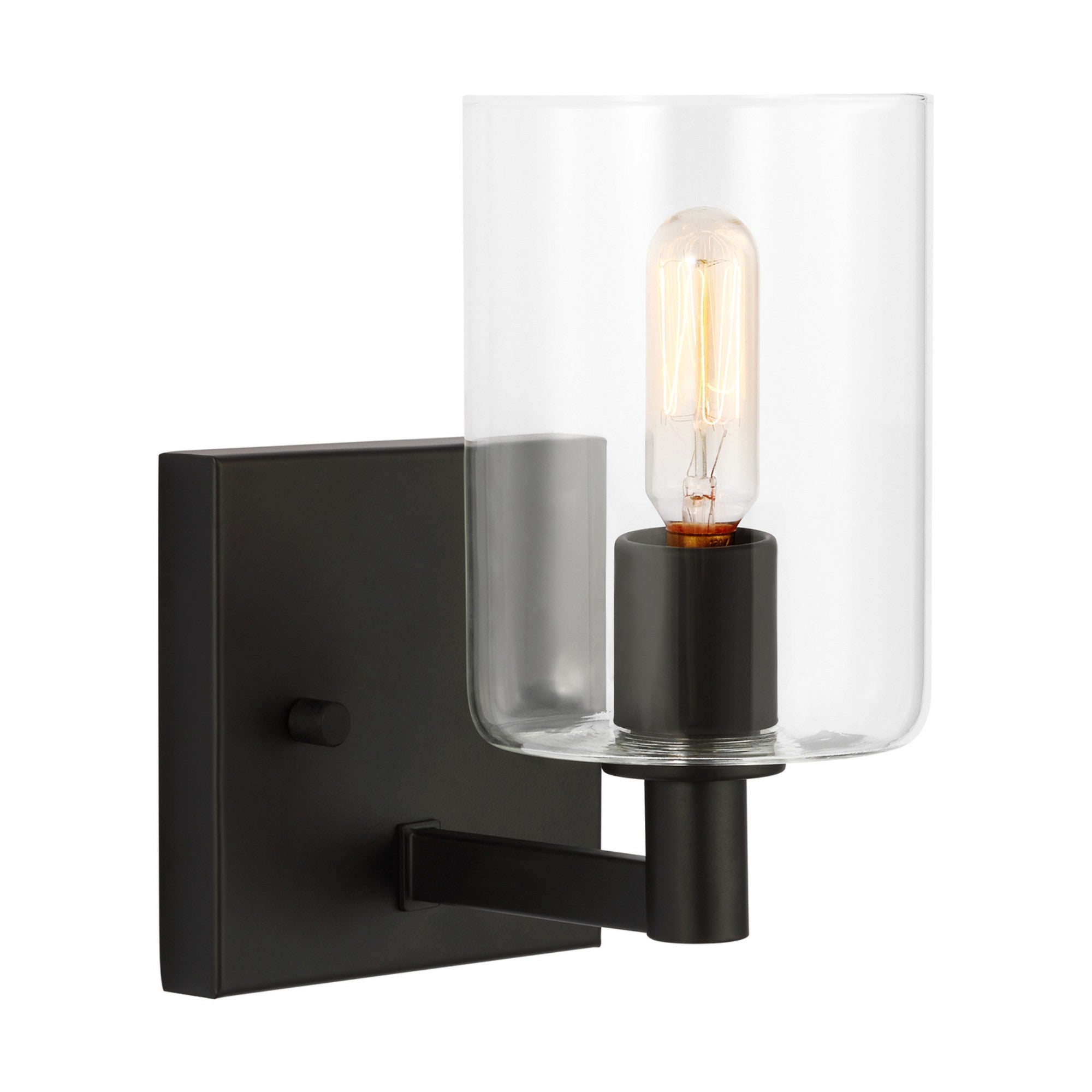 Fullton 8" Bath Sconce, Midnight Black Finish - Bees Lighting