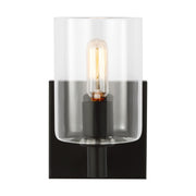 Fullton 8" Bath Sconce, Midnight Black Finish - Bees Lighting