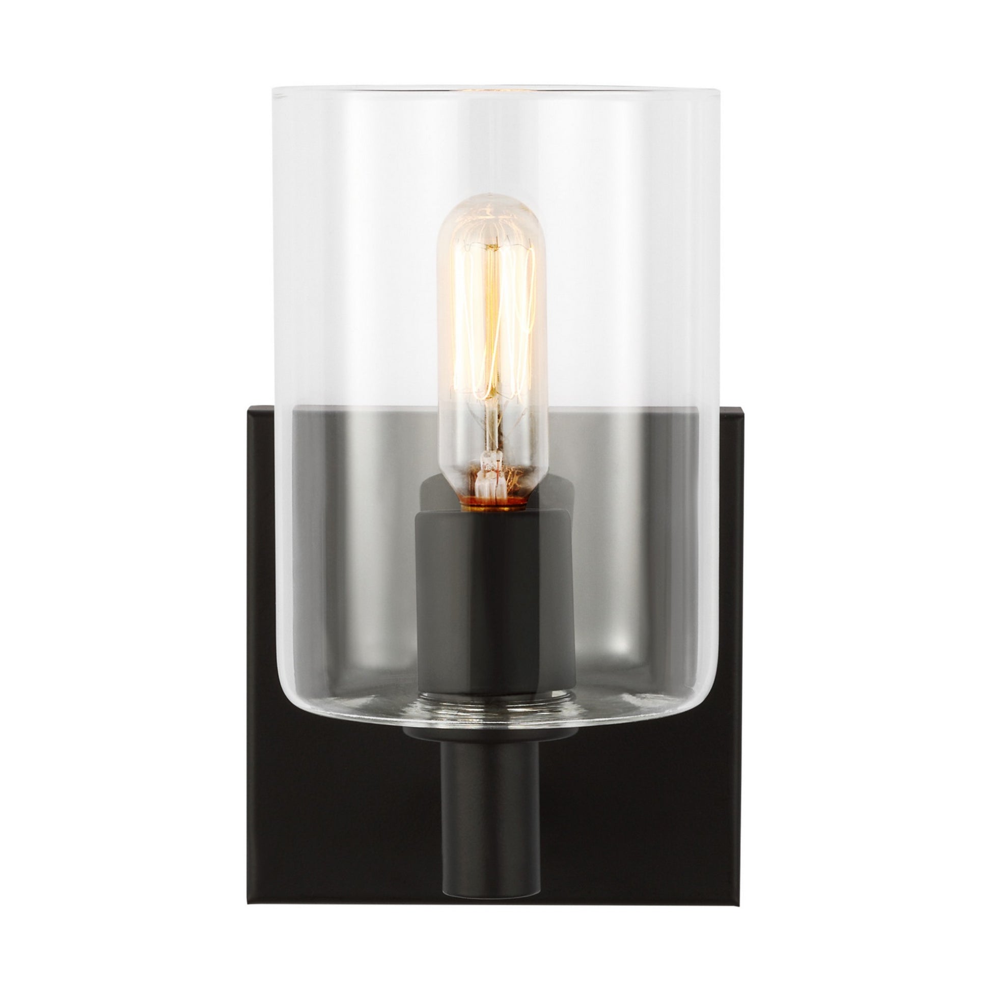 Fullton 8" Bath Sconce, Midnight Black Finish - Bees Lighting