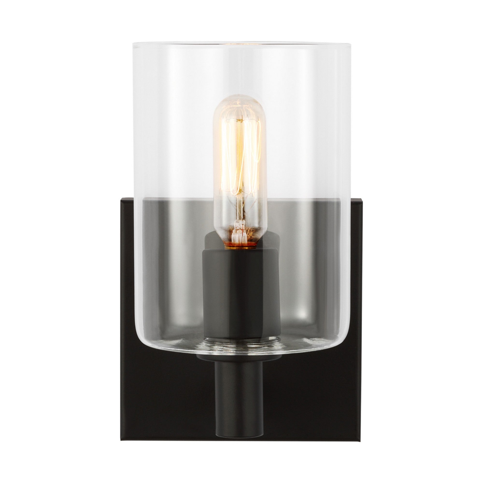 Fullton 8" Bath Sconce, Midnight Black Finish - Bees Lighting