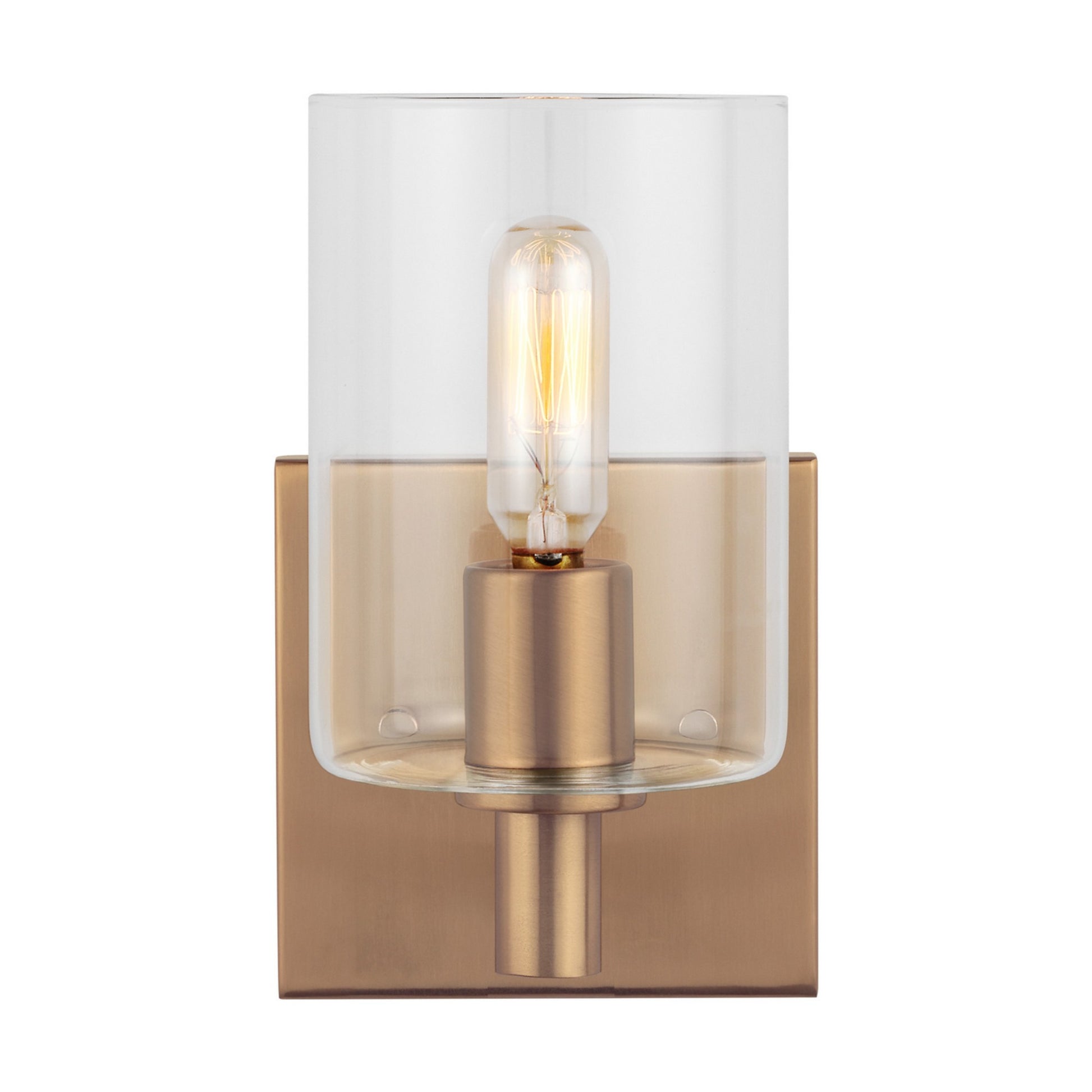 Fullton 8" Bath Sconce, Satin Brass Finish - Bees Lighting