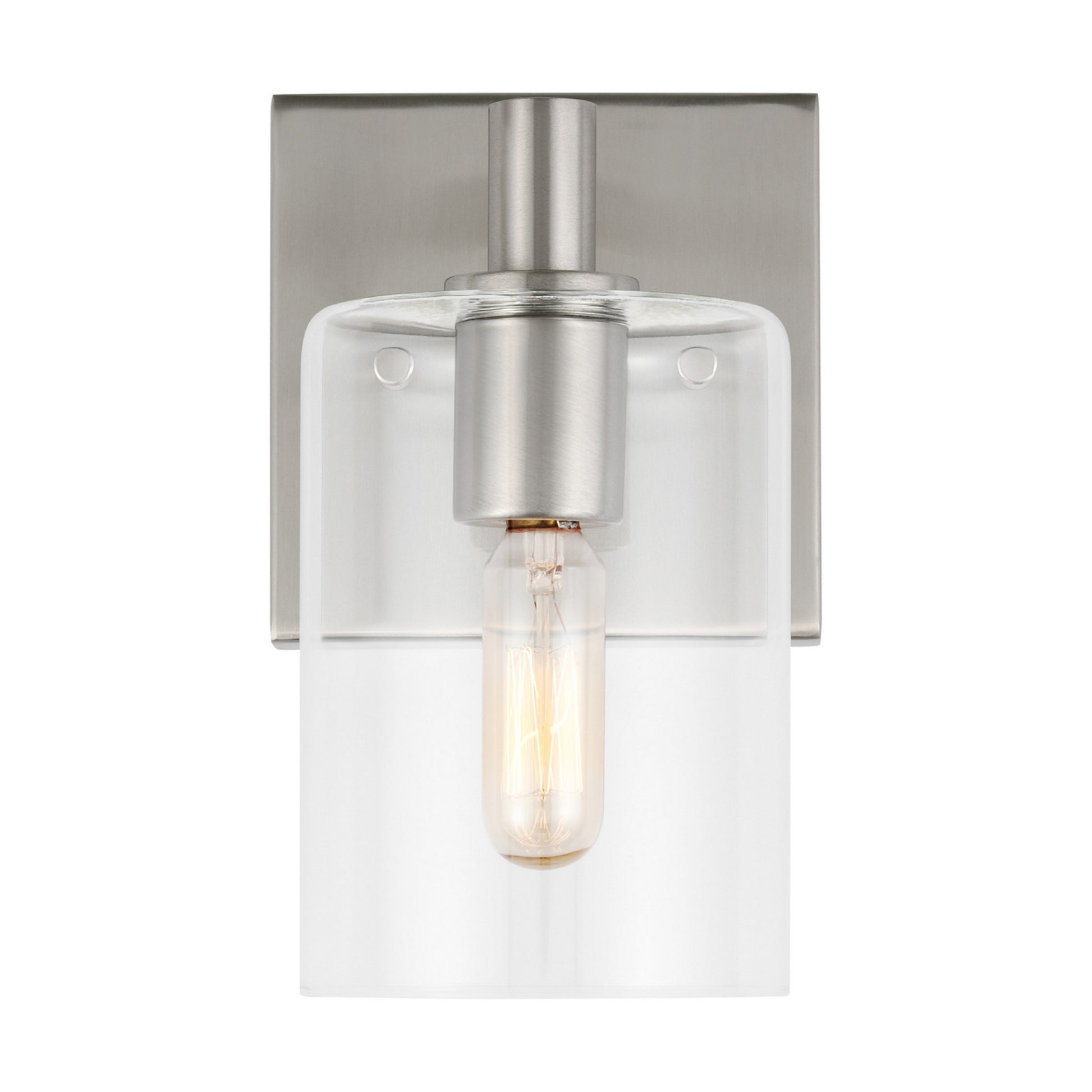 Fullton 8" Bath Sconce, Brushed Nickel Finish - Bees Lighting
