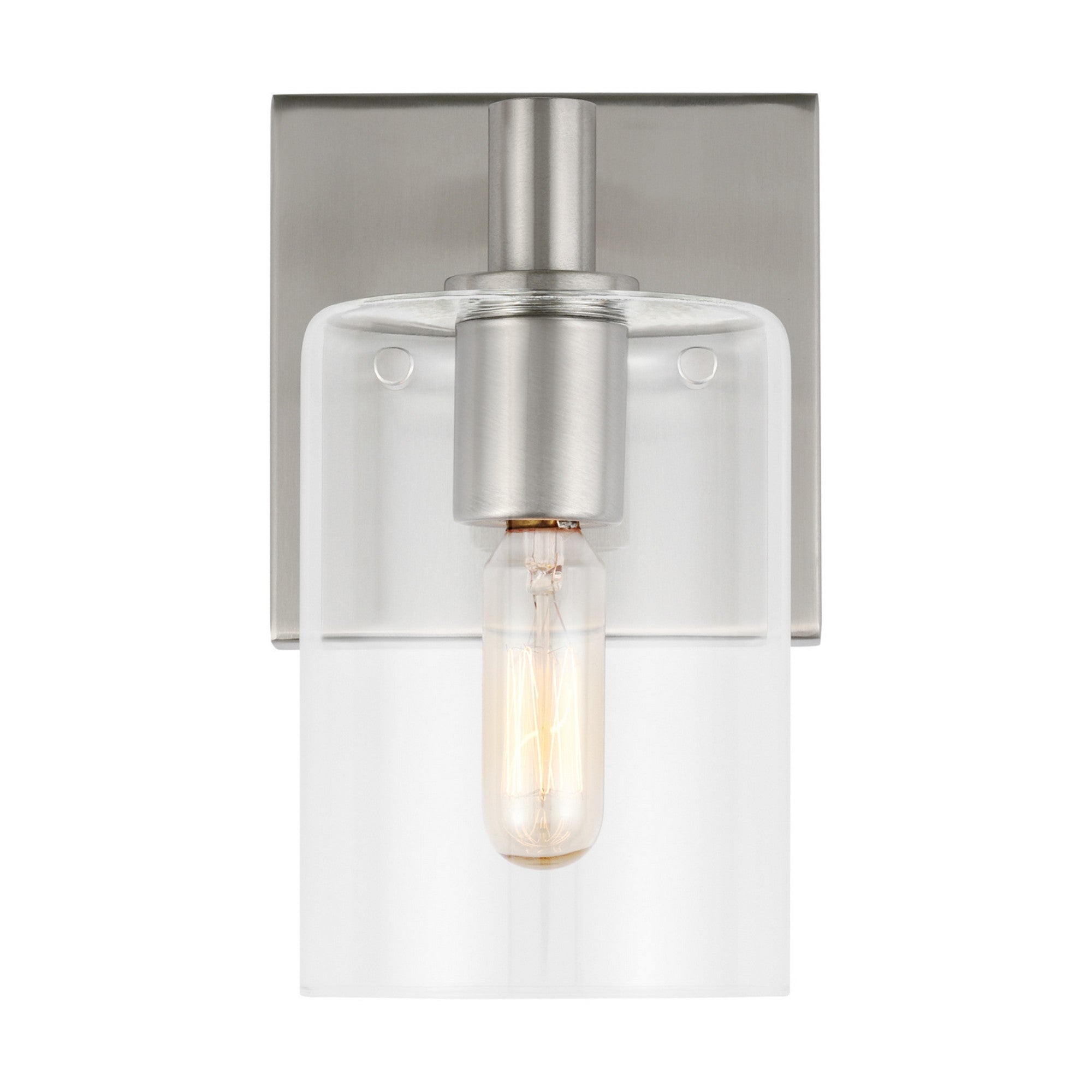Fullton 8" Bath Sconce, Brushed Nickel Finish - Bees Lighting