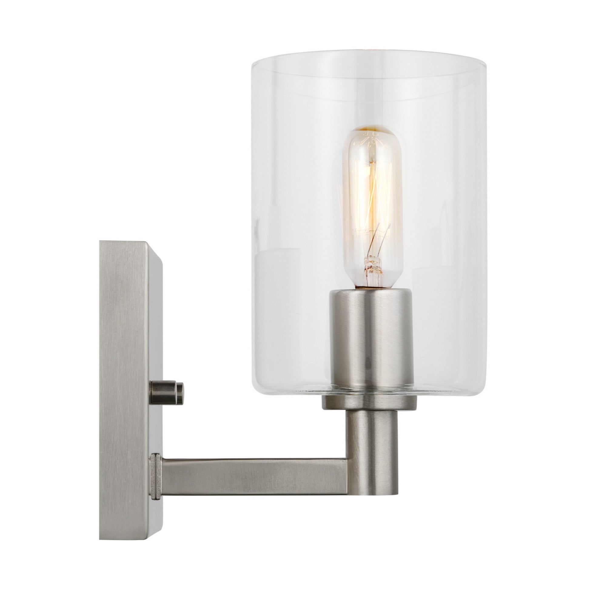 Fullton 8" Bath Sconce, Brushed Nickel Finish - Bees Lighting