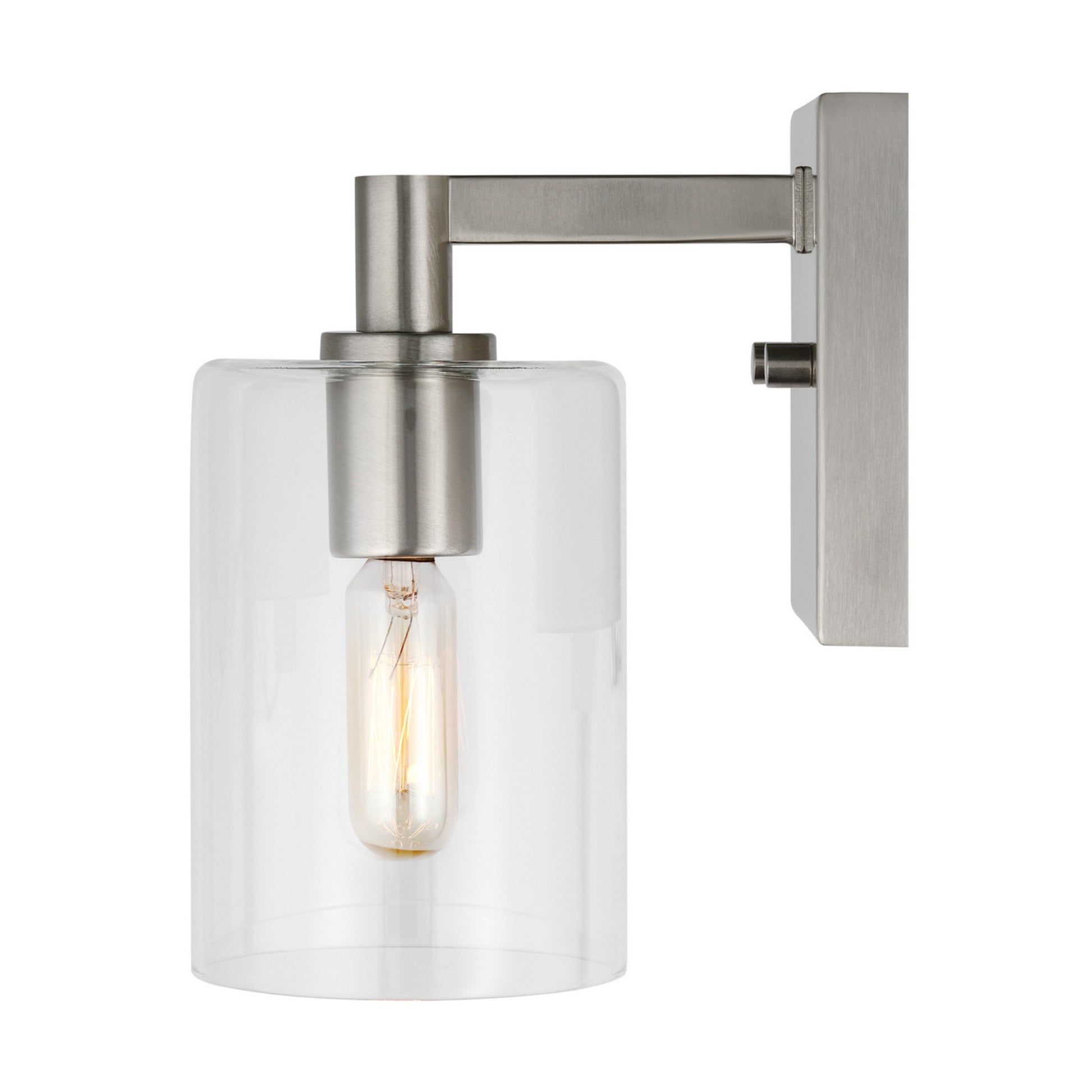 Fullton 8" Bath Sconce, Brushed Nickel Finish - Bees Lighting