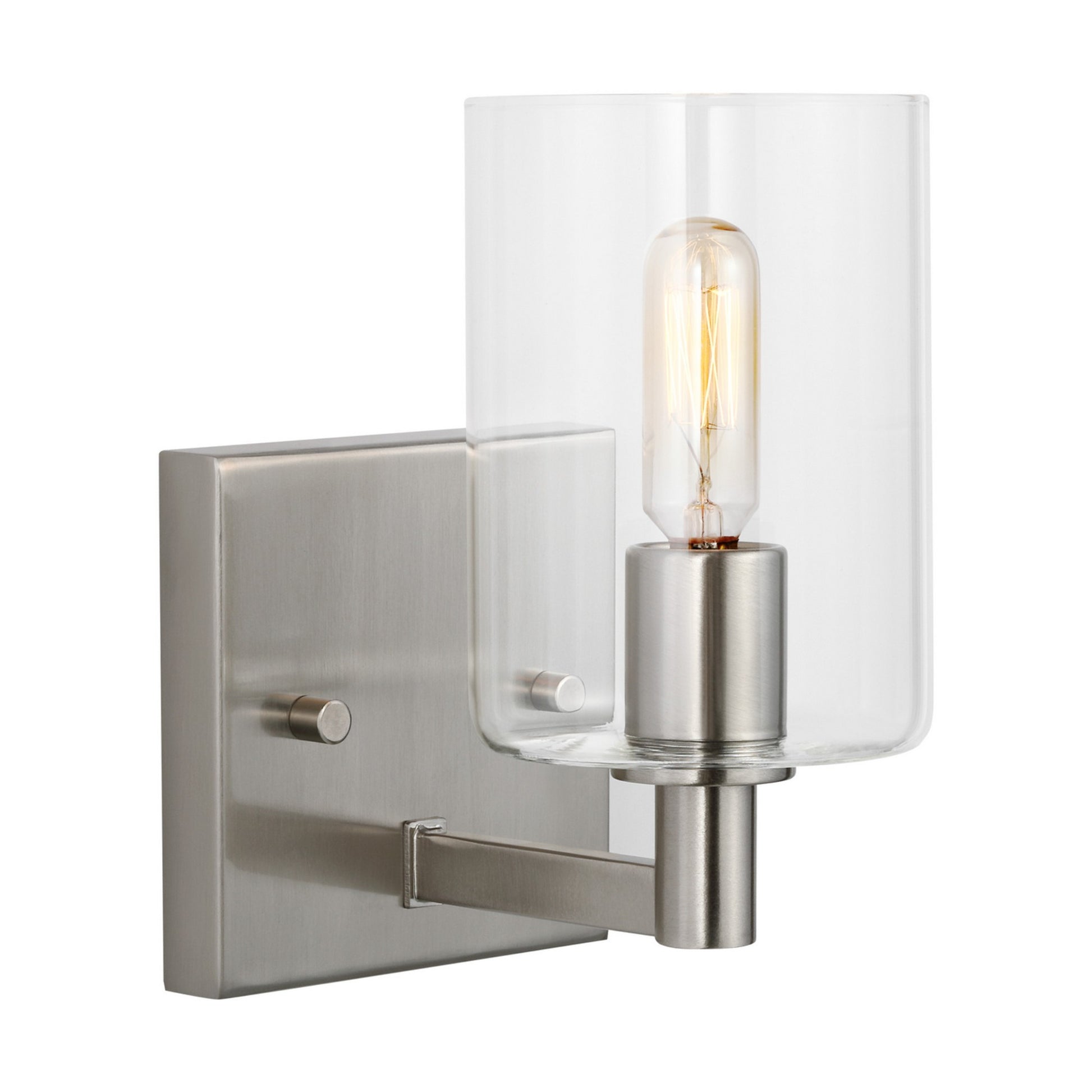 Fullton 8" Bath Sconce, Brushed Nickel Finish - Bees Lighting