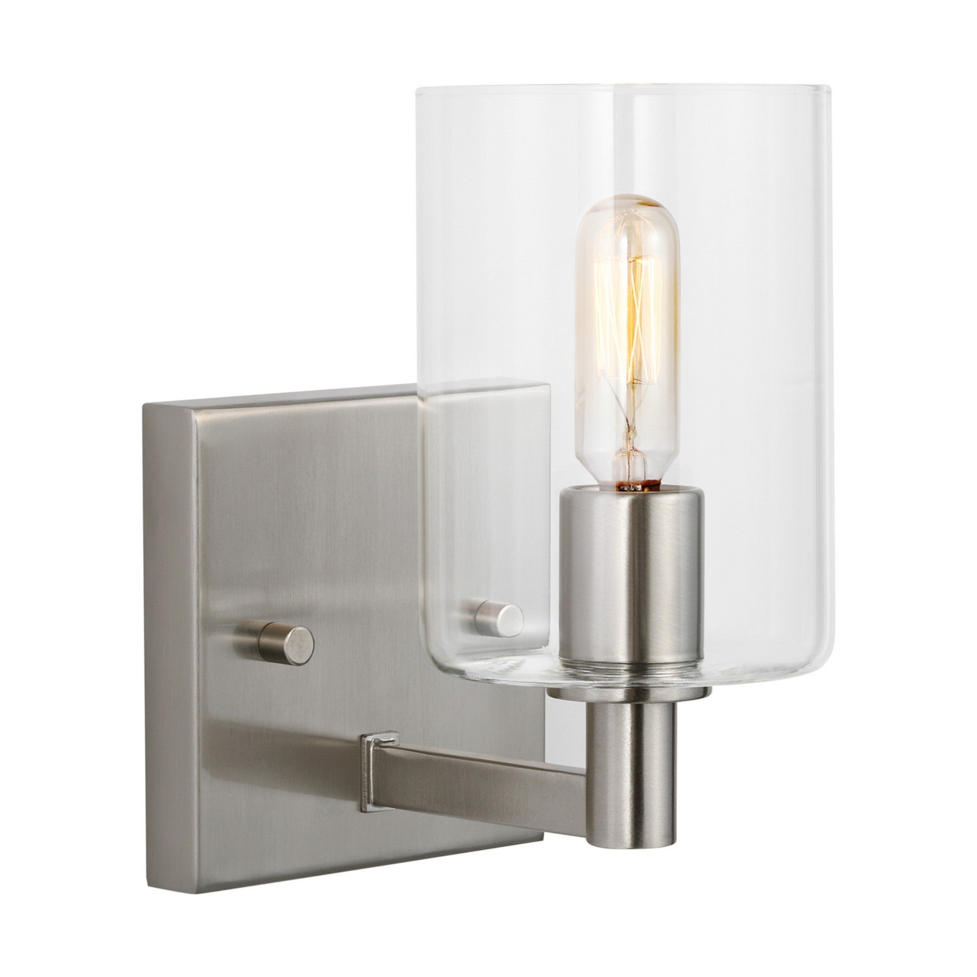 Fullton 8" Bath Sconce, Brushed Nickel Finish - Bees Lighting