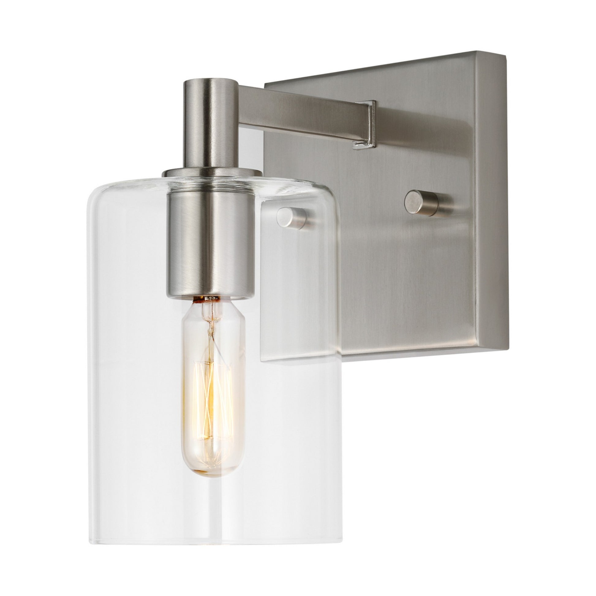 Fullton 8" Bath Sconce, Brushed Nickel Finish - Bees Lighting