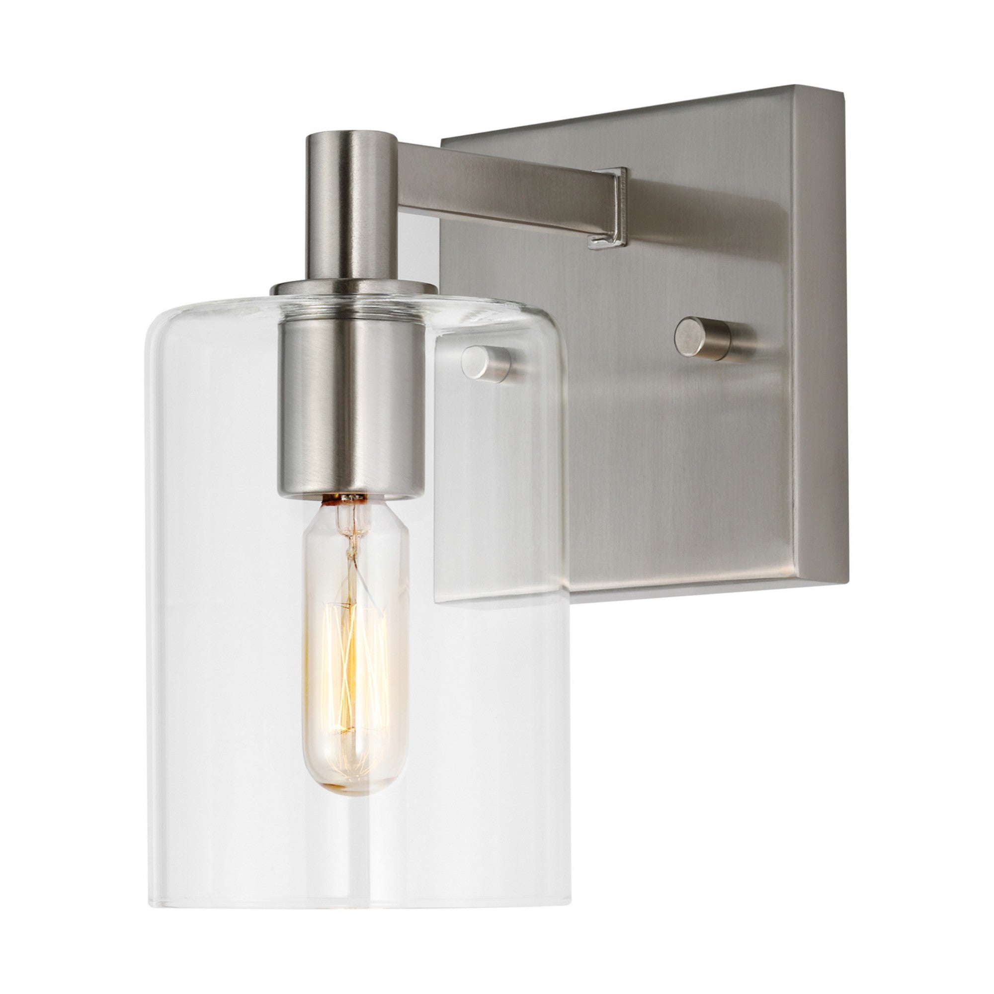 Fullton 8" Bath Sconce, Brushed Nickel Finish - Bees Lighting