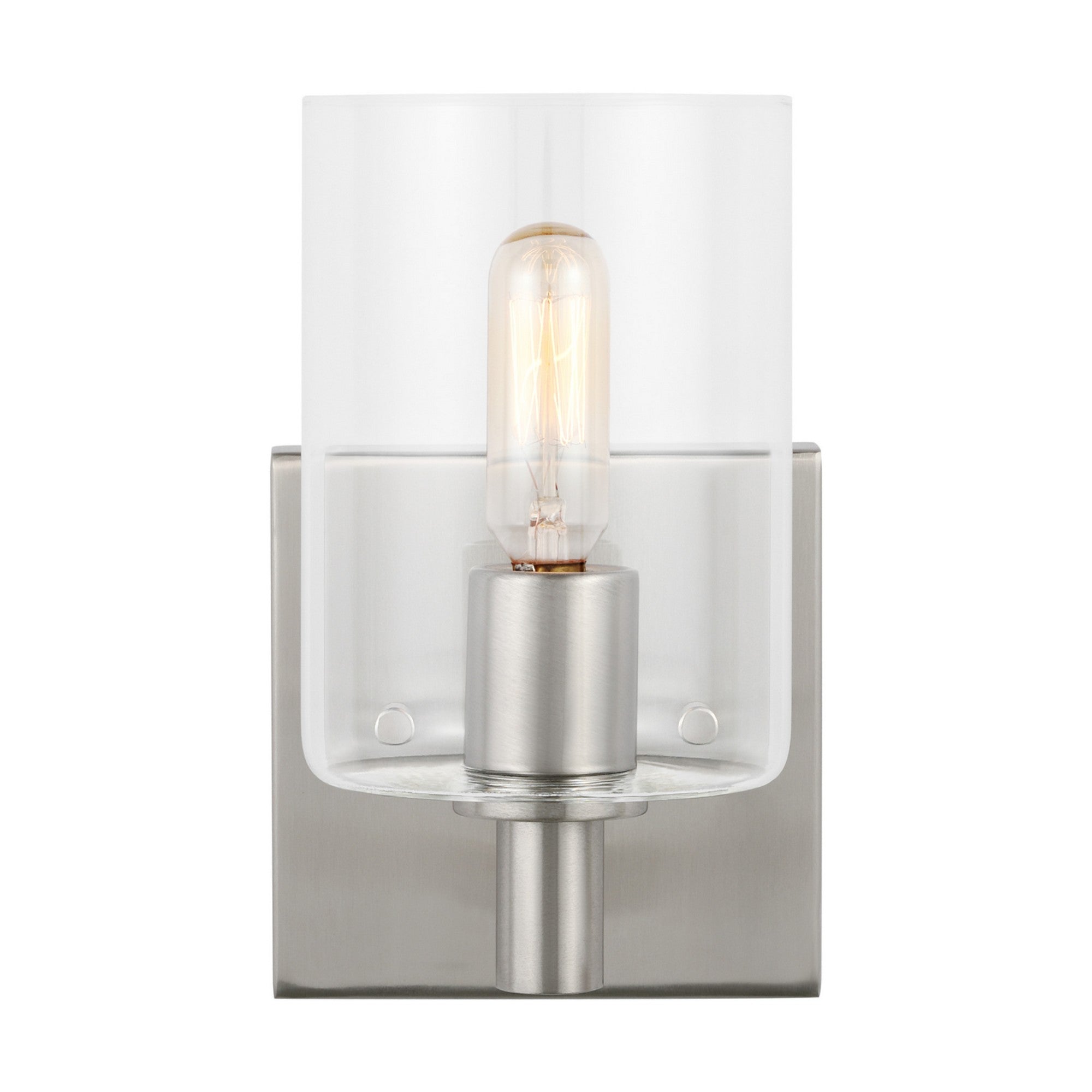 Fullton 8" Bath Sconce, Brushed Nickel Finish - Bees Lighting