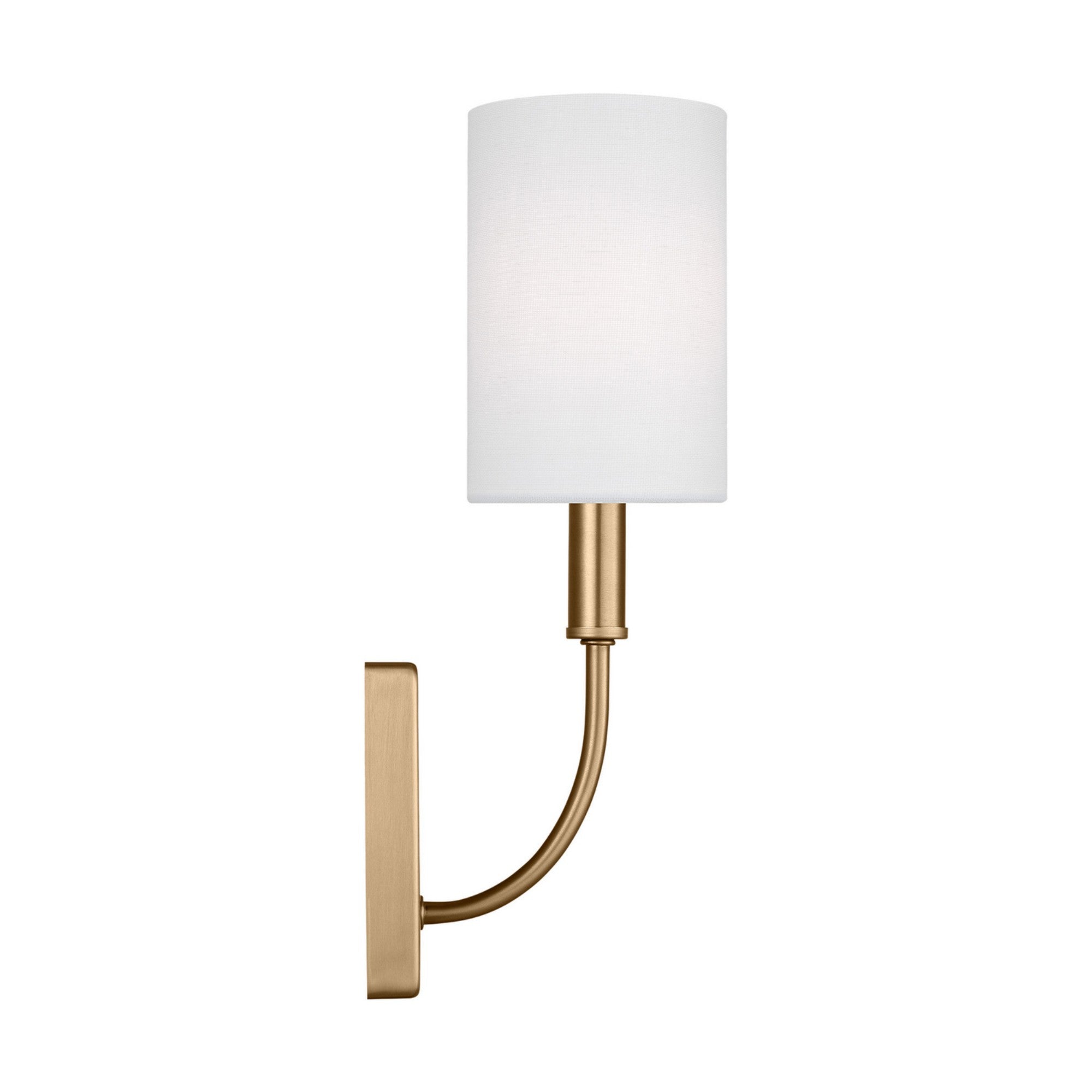 Greenwich 14" Wall Sconce, Satin Brass Finish - Bees Lighting
