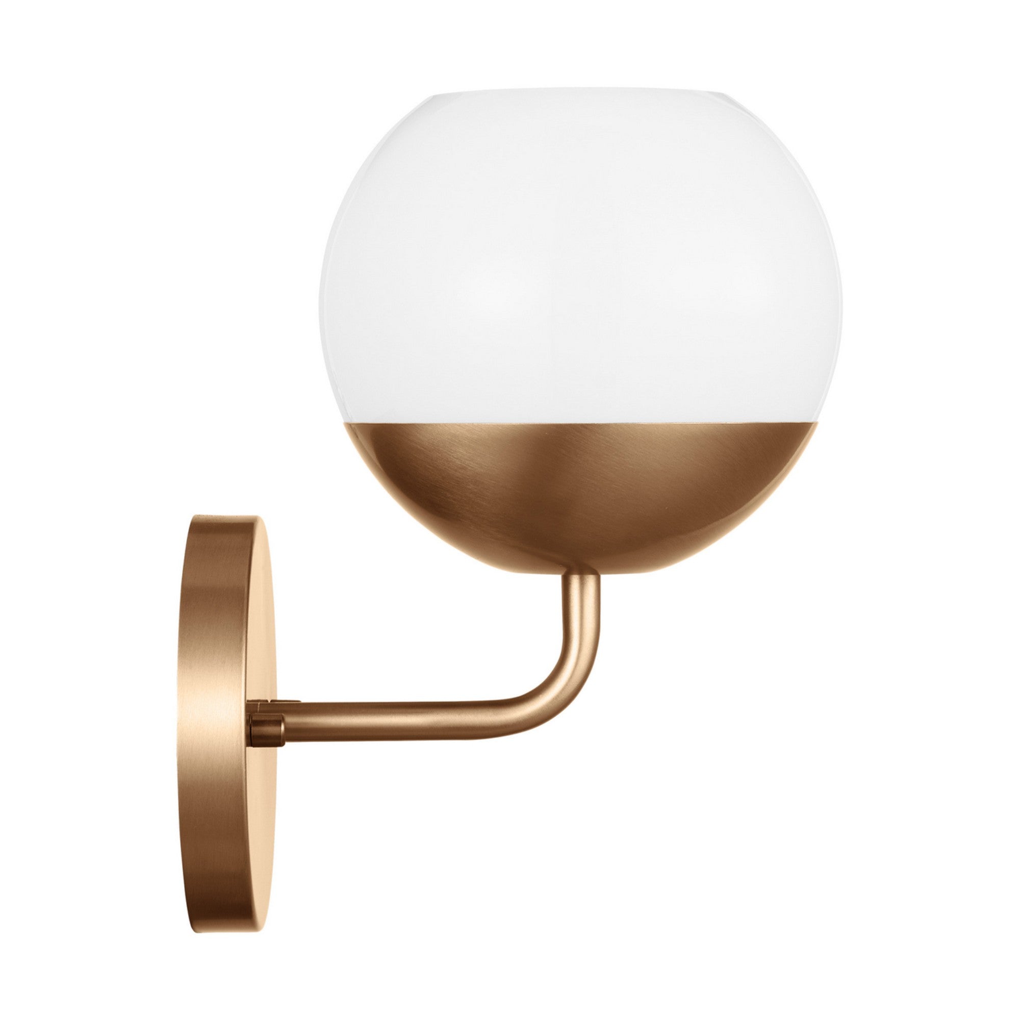 Alvin 10" Bathroom Sconce, Satin Brass Finish - Bees Lighting