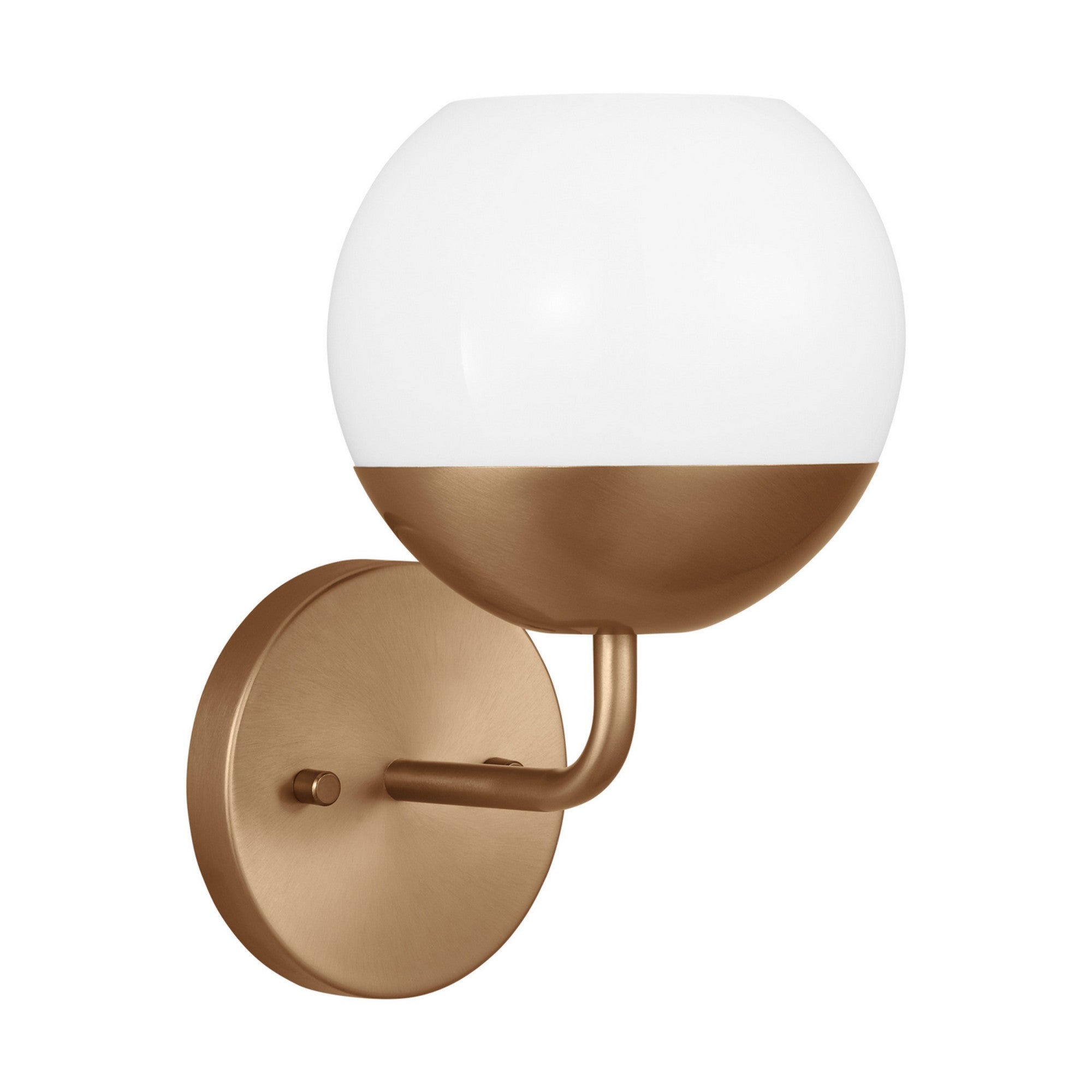 Alvin 10" Bathroom Sconce, Satin Brass Finish - Bees Lighting
