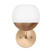 Alvin 10" Bathroom Sconce, Satin Brass Finish - Bees Lighting