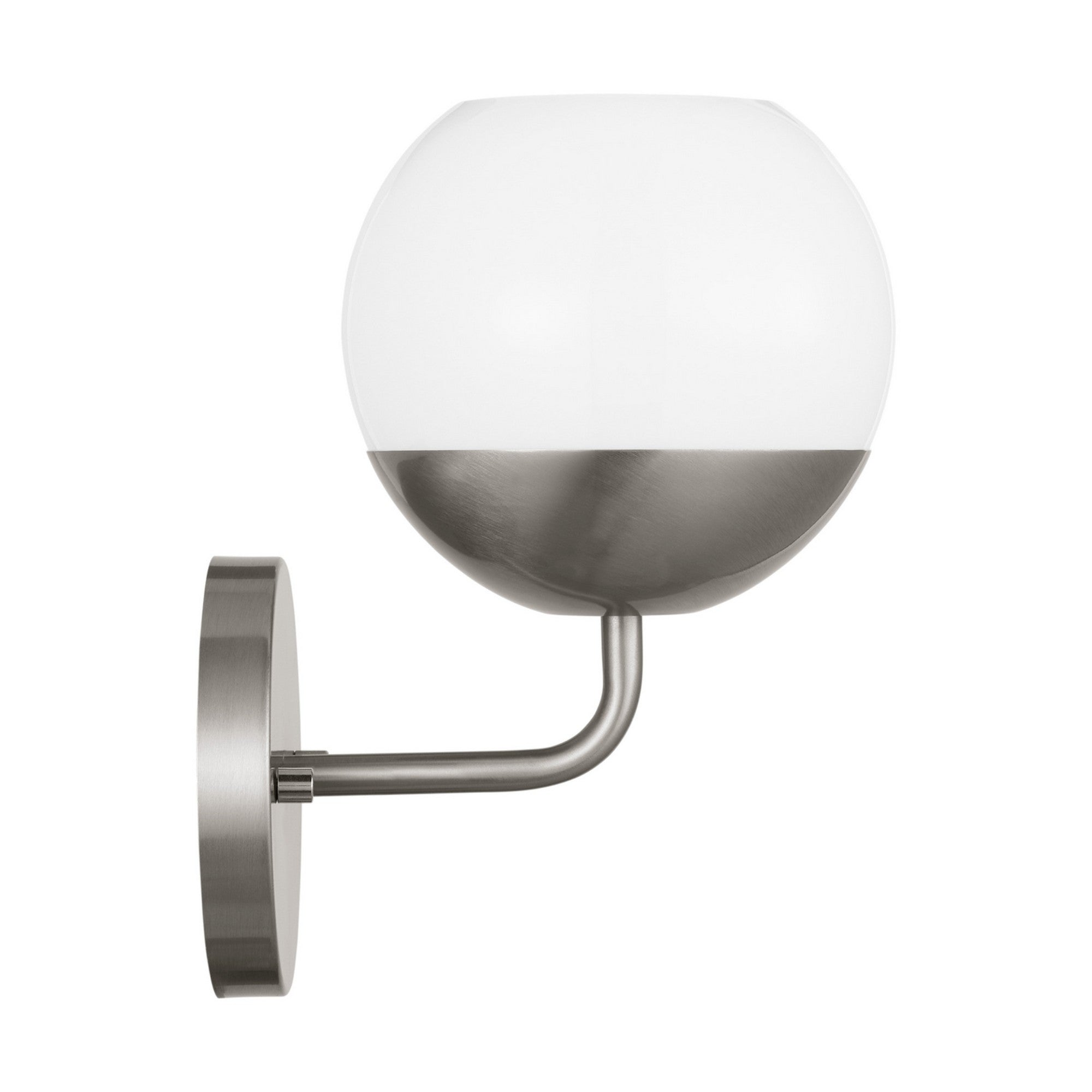 Alvin 10" Bathroom Sconce, Brushed Nickel Finish - Bees Lighting
