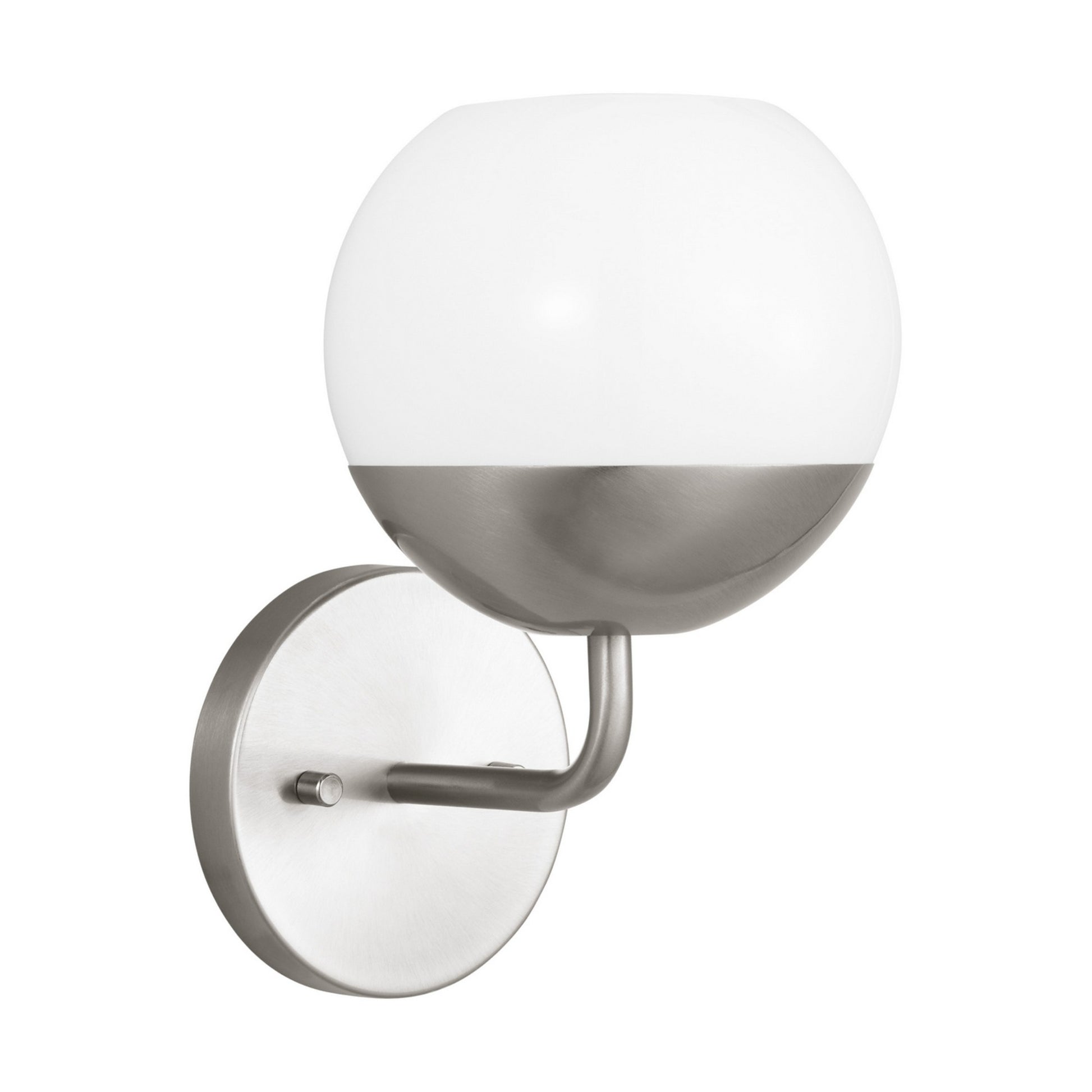 Alvin 10" Bathroom Sconce, Brushed Nickel Finish - Bees Lighting