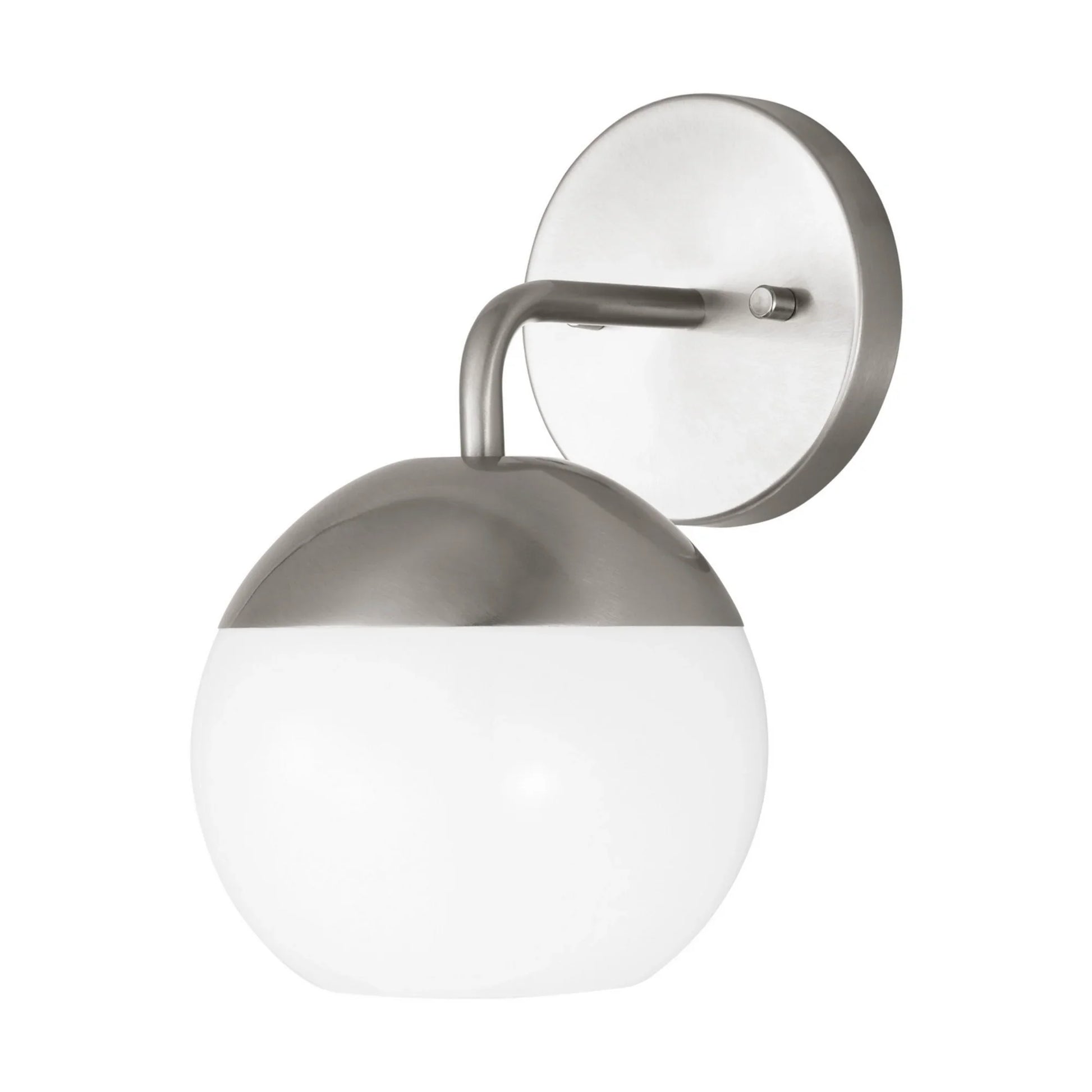 Alvin 10" LED Bathroom Sconce, Brushed Nickel Finish - Bees Lighting