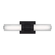 Kiel 18" Small LED Vanity Light, Midnight Black Finish - Bees Lighting