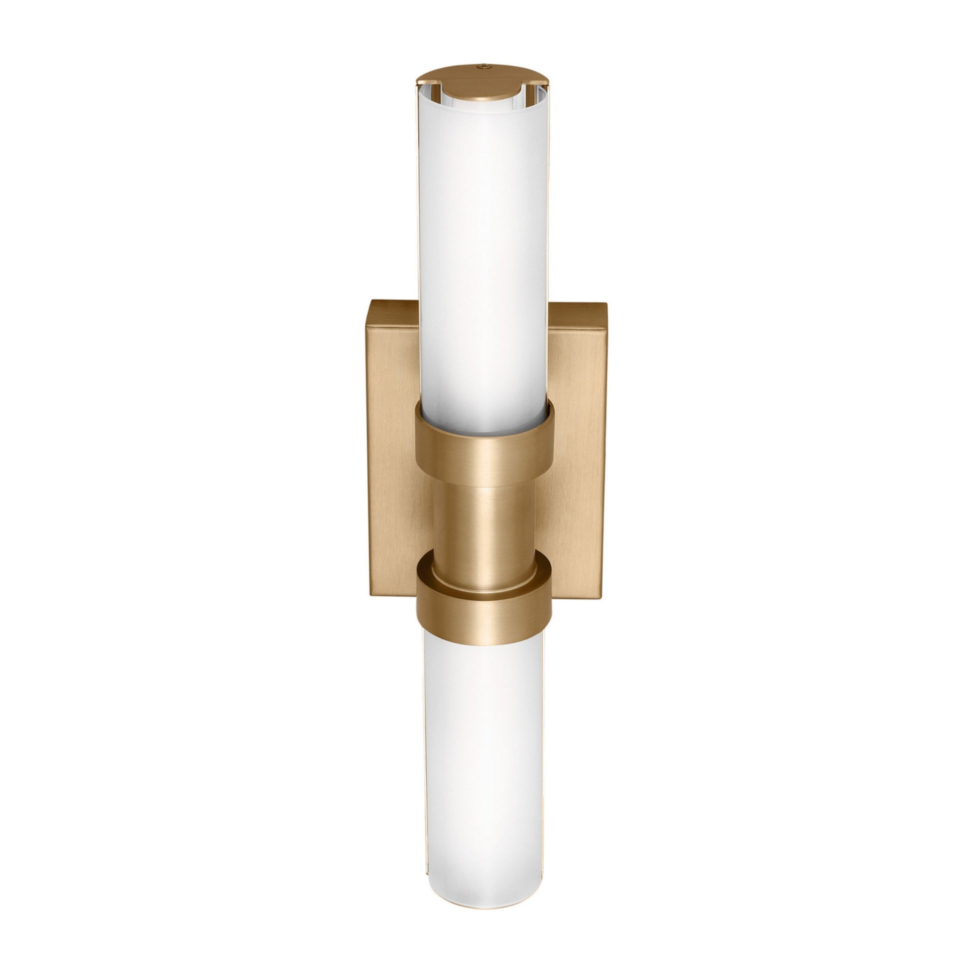 Kiel 18" Small LED Vanity Light, Satin Brass Finish - Bees Lighting