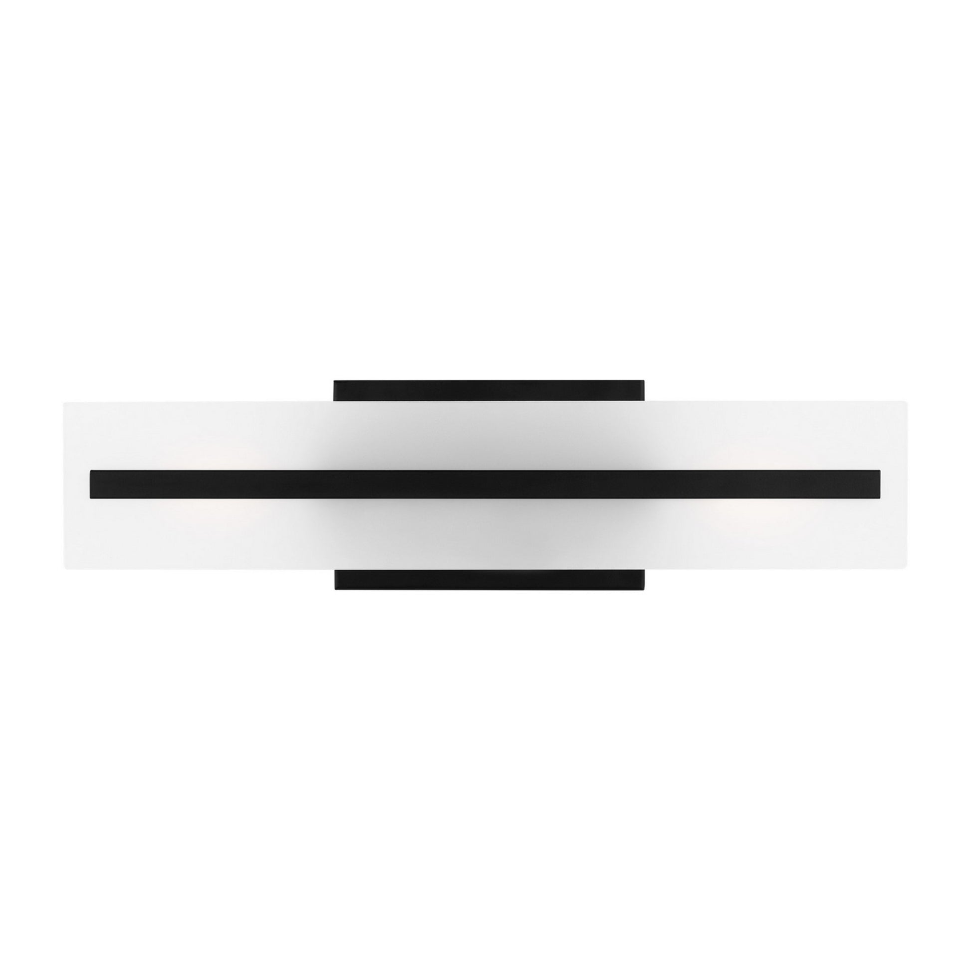 Dex 18" Small 2-Light Bathroom Vanity, Midnight Black Finish - Bees Lighting