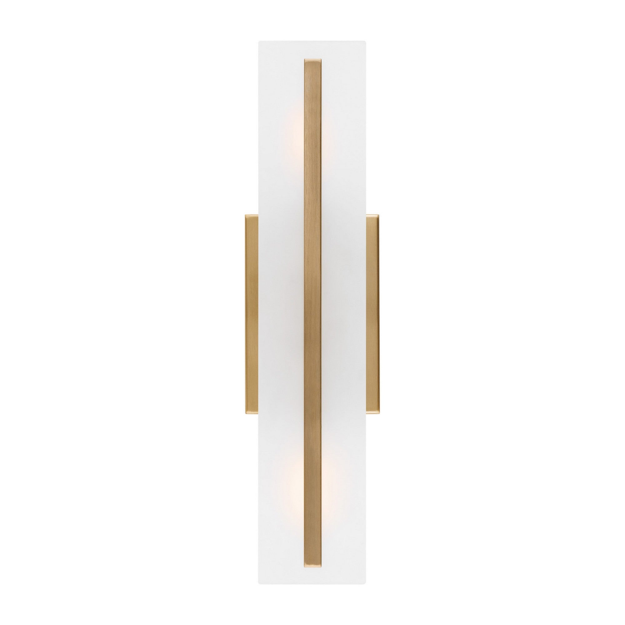Dex 18" Small 2-Light Bathroom Vanity, Satin Brass Finish - Bees Lighting