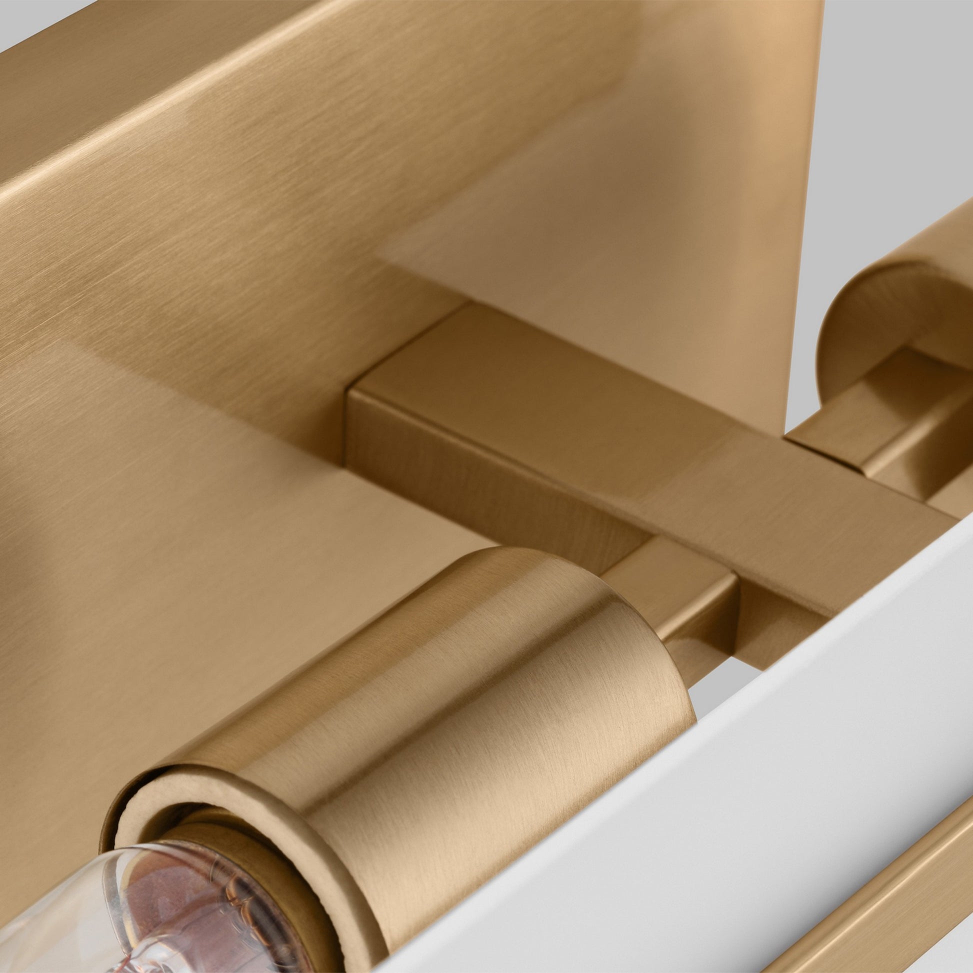 Dex 18" Small 2-Light Bathroom Vanity, Satin Brass Finish - Bees Lighting