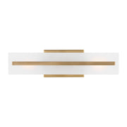 Dex 18" Small 2-Light Bathroom Vanity, Satin Brass Finish - Bees Lighting