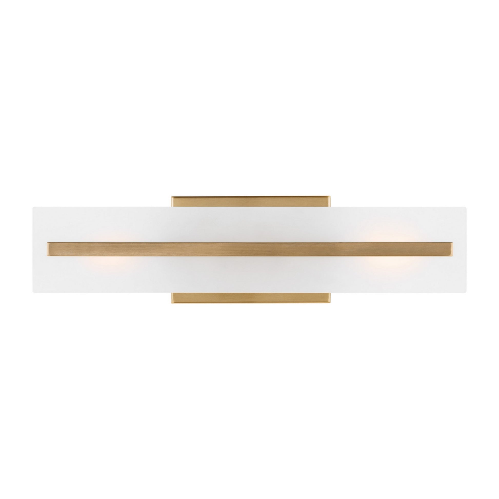 Dex 18" Small 2-Light Bathroom Vanity, Satin Brass Finish - Bees Lighting