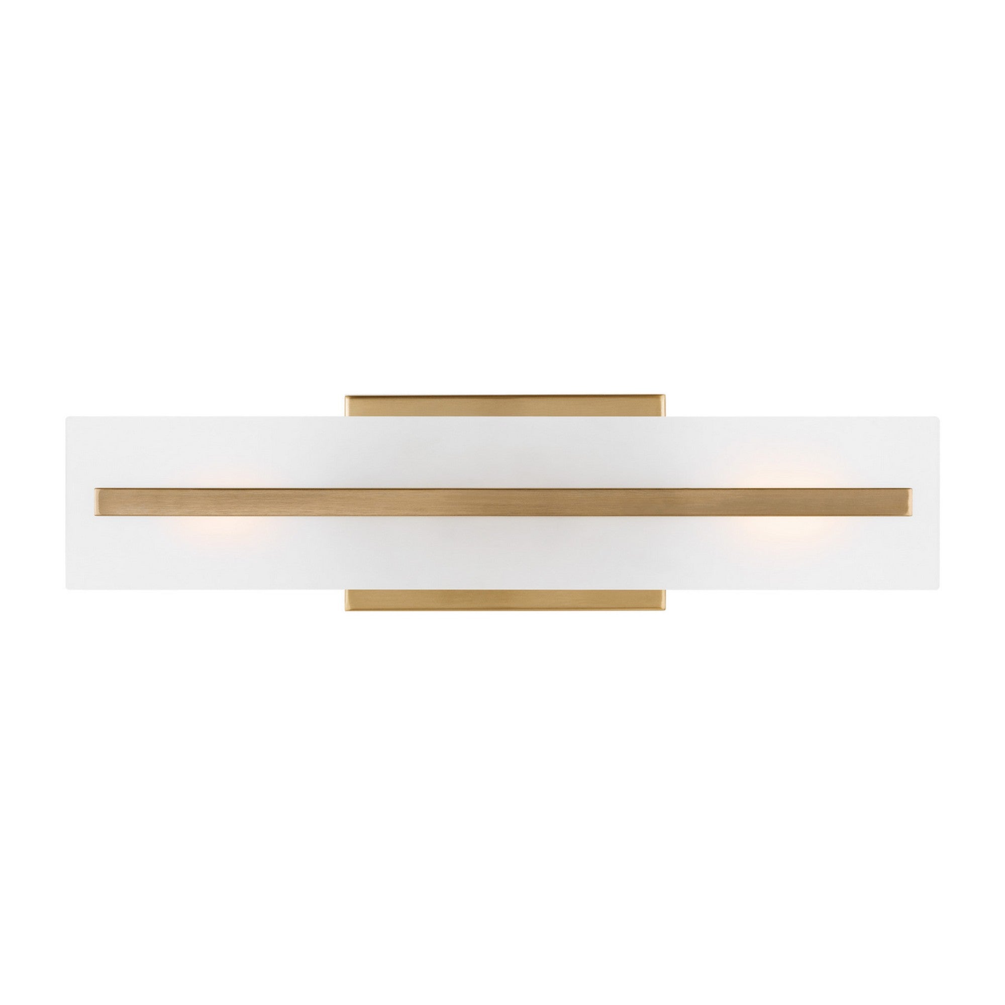 Dex 18" Small 2-Light Bathroom Vanity, Satin Brass Finish - Bees Lighting
