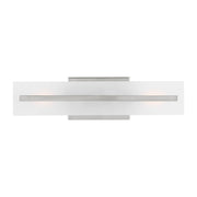 Dex 18" Small 2-Light Bathroom Vanity, Brushed Nickel Finish - Bees Lighting