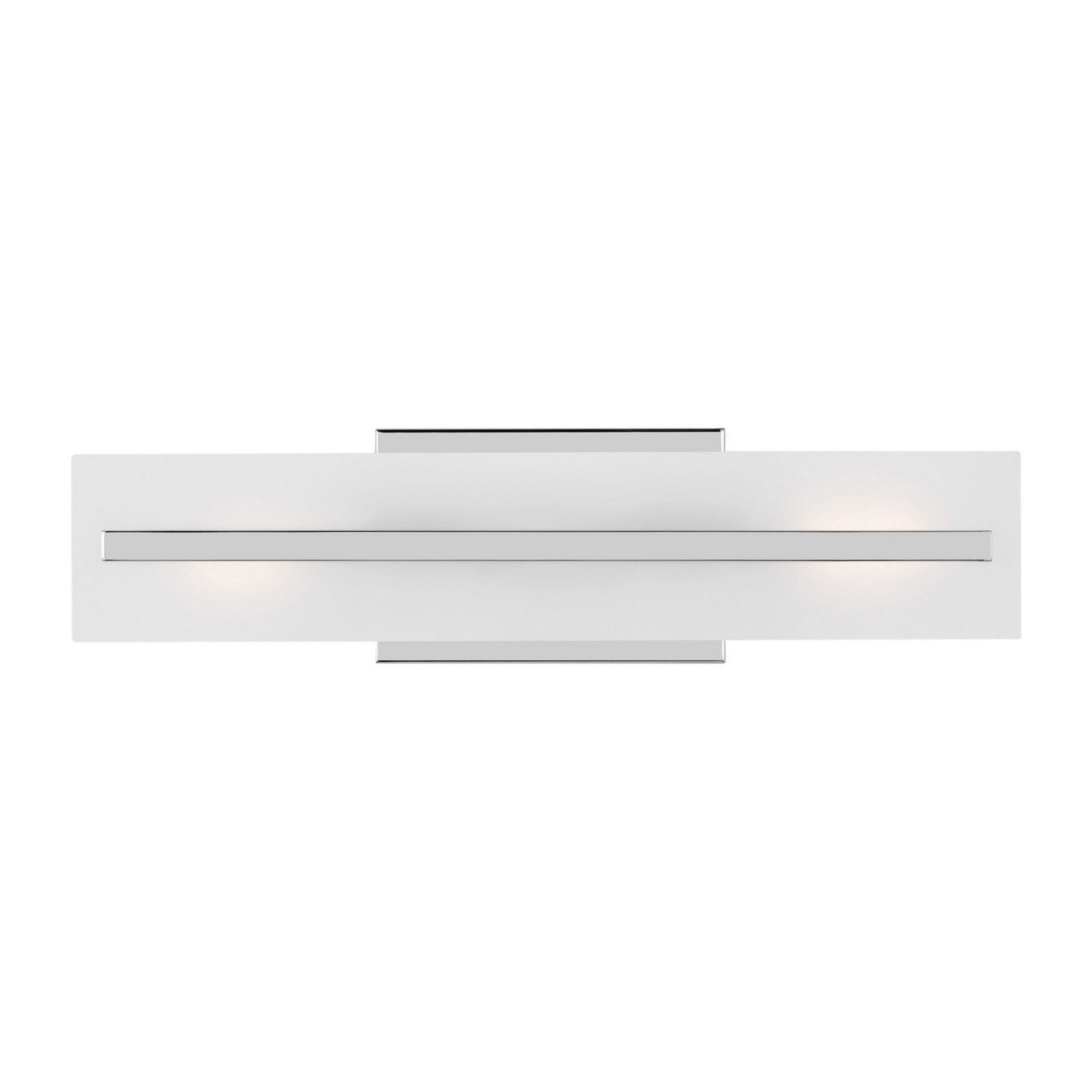 Dex 18" Small 2-Light LED Bathroom Vanity, Chrome Finish - Bees Lighting